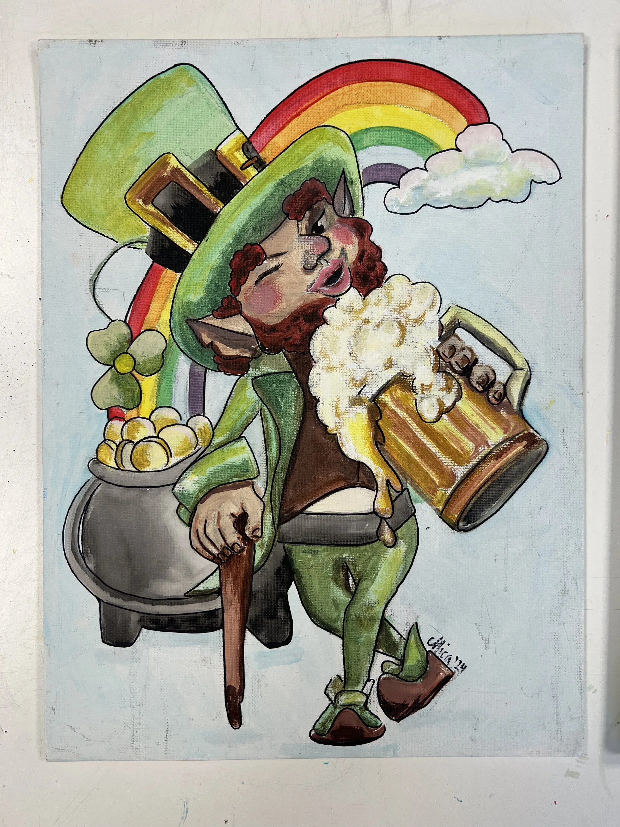 Leprechaun painting