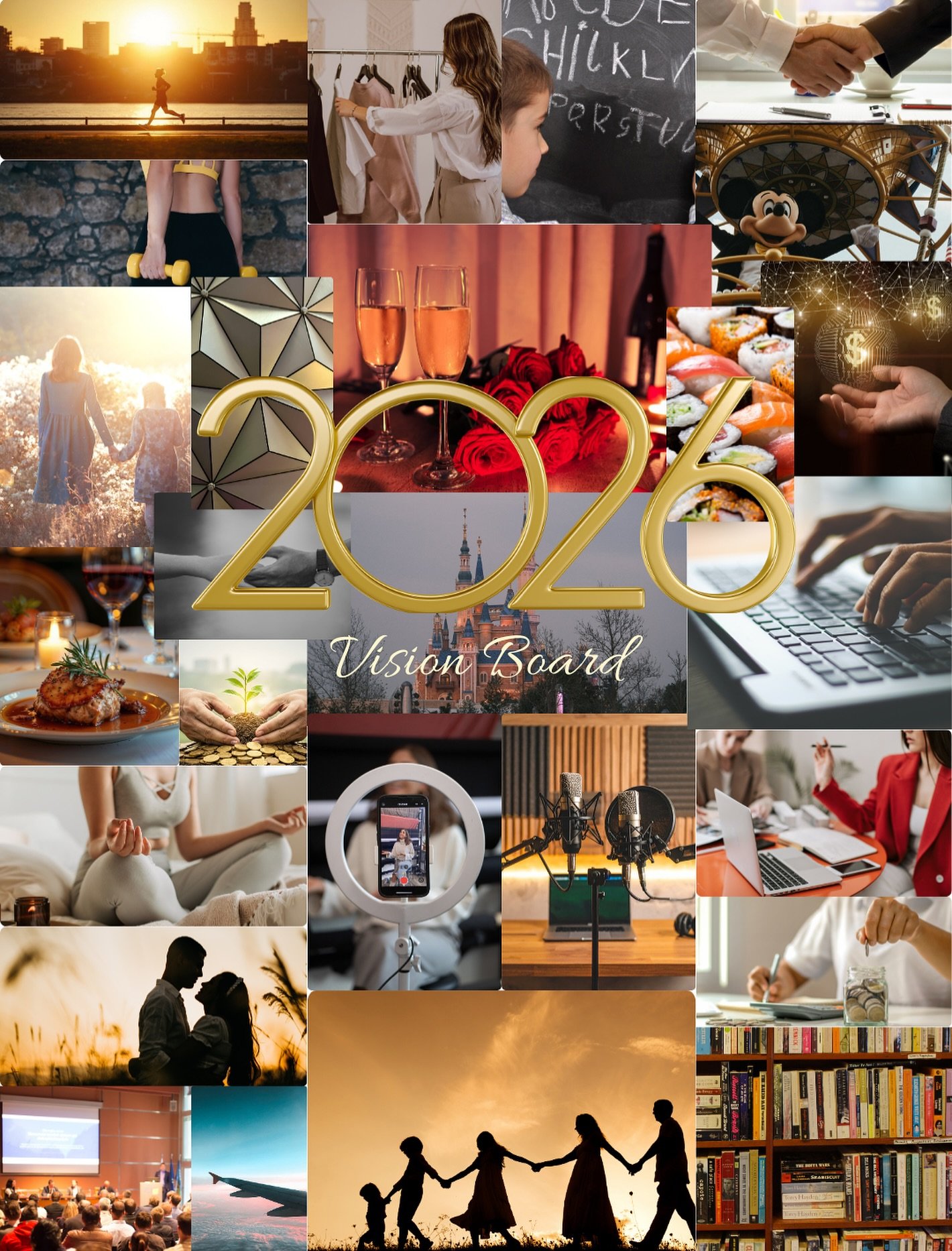 Making a vision board is not about manifesting overnight success.
It is a therapeutic exercise in clarity.

It forces you to slow down, check in, and ask yourself what actually feels regulating, sustaining, and aligned&mdash;not what looks impressive