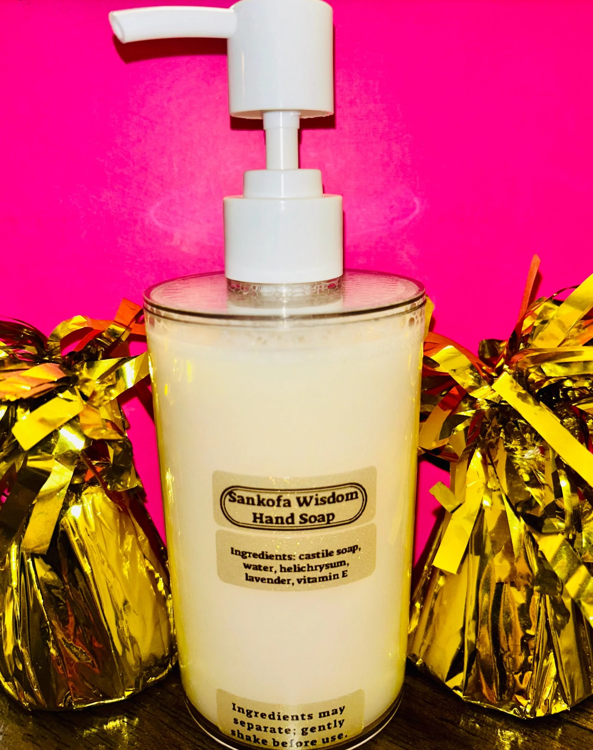 Sankofa Wisdom Oils Hand Soap 8oz.