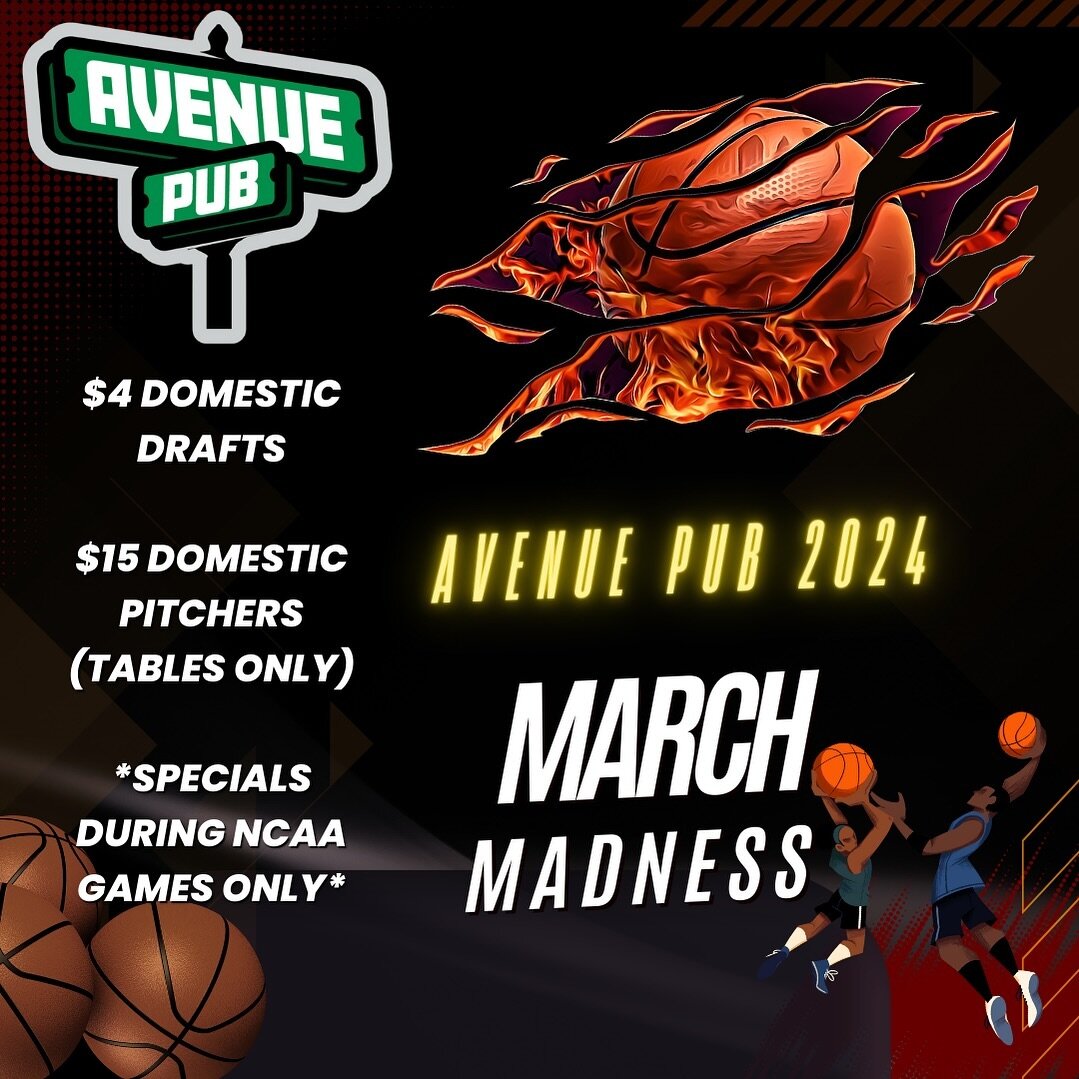 Come join us for March Madness with $4 domestic draft specials and $15 pitchers at our tables. 🍻 

Specials during NCAA games only.

#maplewoodnj #maplewood #southorangenj #southorange