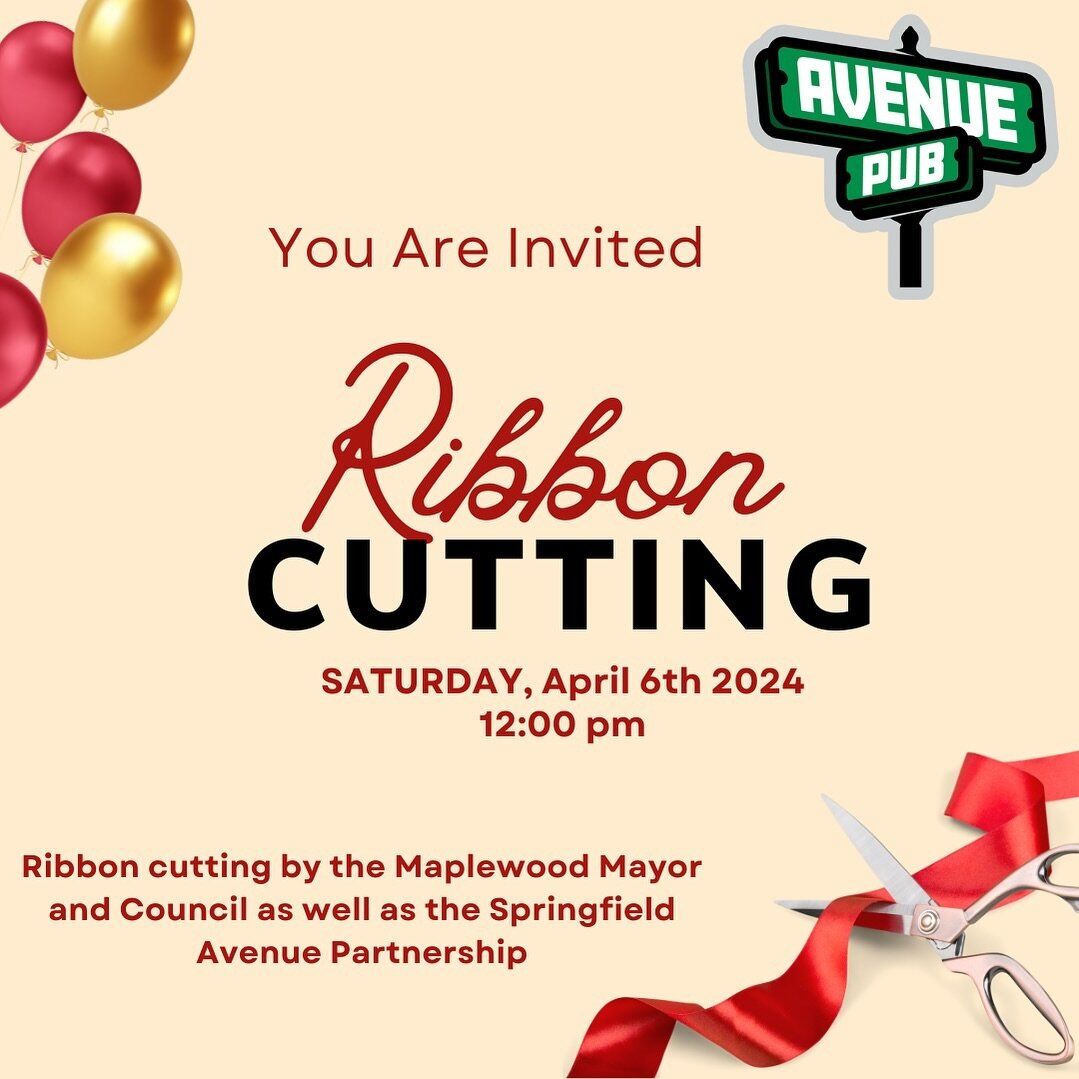 Join us this Saturday for our official Ribbon Cutting ceremony with the Maplewood Mayor and Council and Springfield Avenue Partnership.

#maplewoodnj #maplewood #southorangenj #southorange