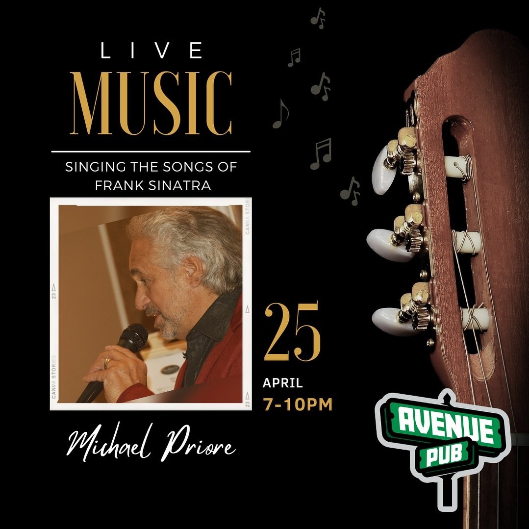 Another music night you say? That's right! Join us with Michael Priore for the songs of Frank Sinatra on April 25th from 7-10PM.

#maplewood #maplewoodnj #southorange #southorangenj