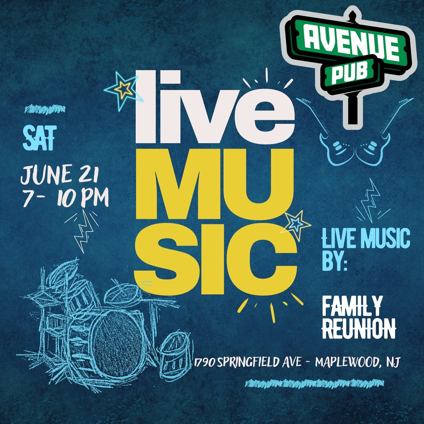 Join us this Saturday with Family reunion from 7-10 PM!

#maplewood #maplewoodnj #southorange #southorangenj