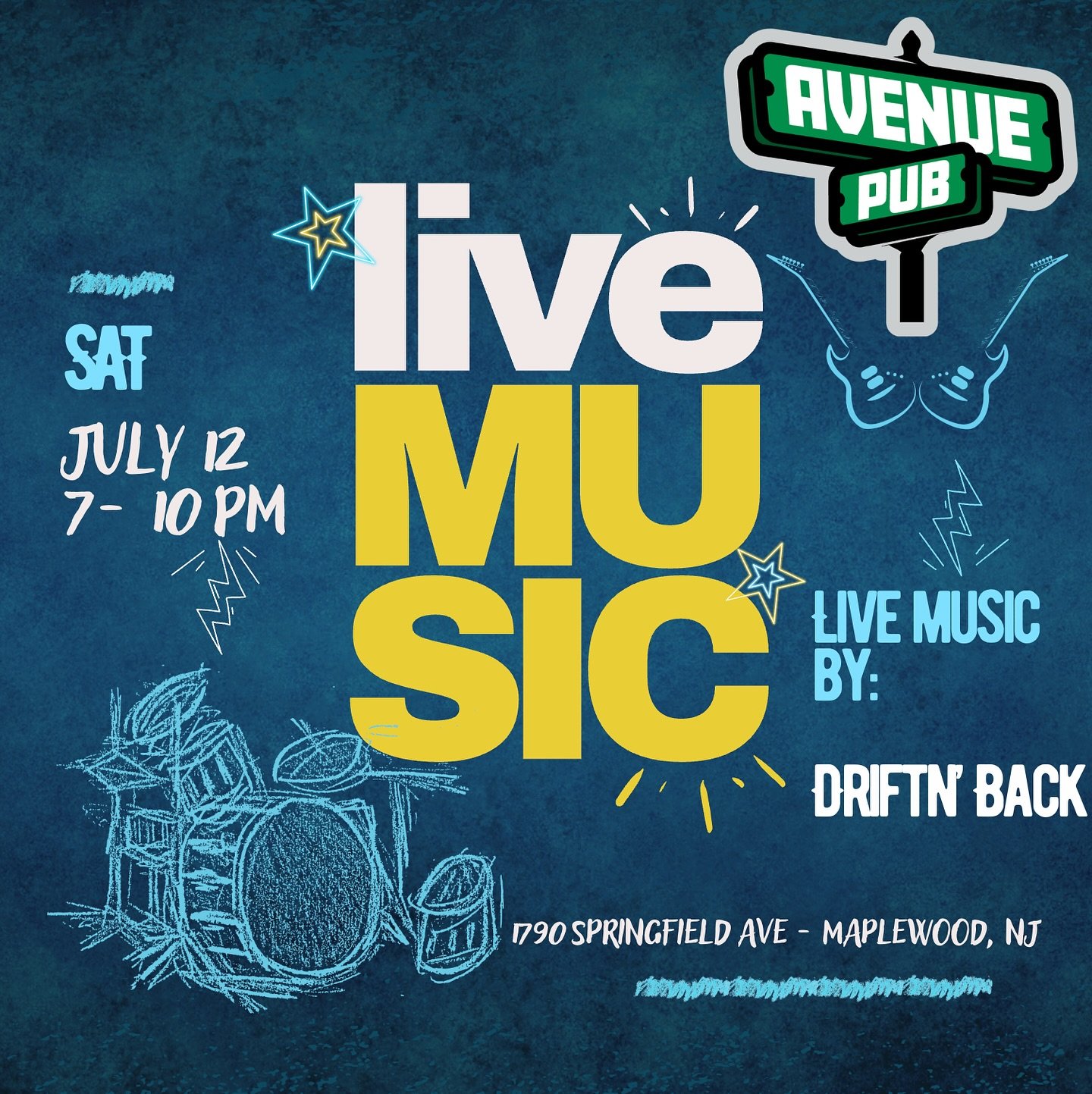 Join us tonight with Driftn' Back from 7-10 PM!

#maplewood #maplewoodnj #southorange #southorangenj