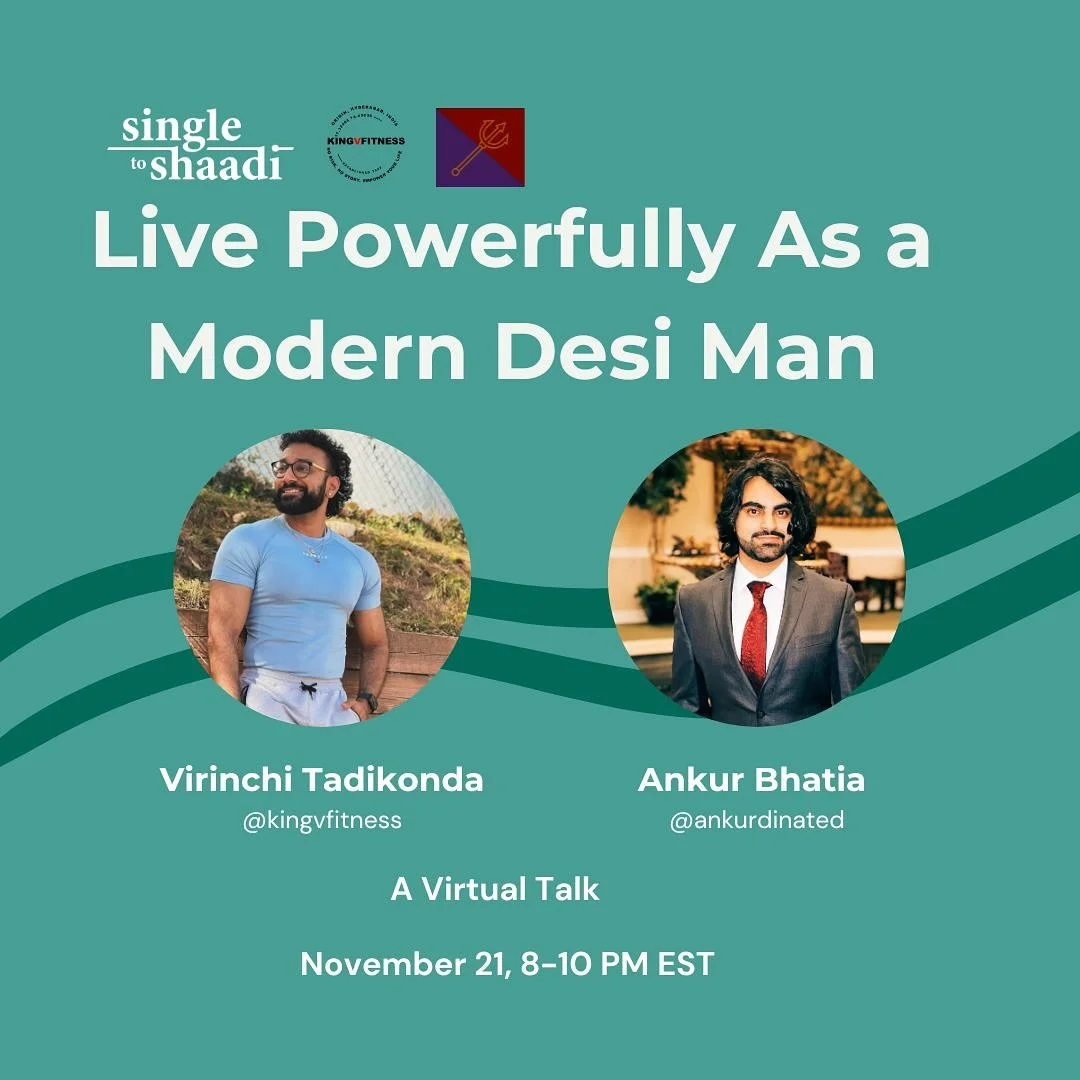 November is Men&rsquo;s Mental Health Month and we at Single to Shaadi wanted to have an empowering conversation on living your authentic self and growing into the powerful Desi Man that we all know you are! Our Guest Speakers for this talk will be V