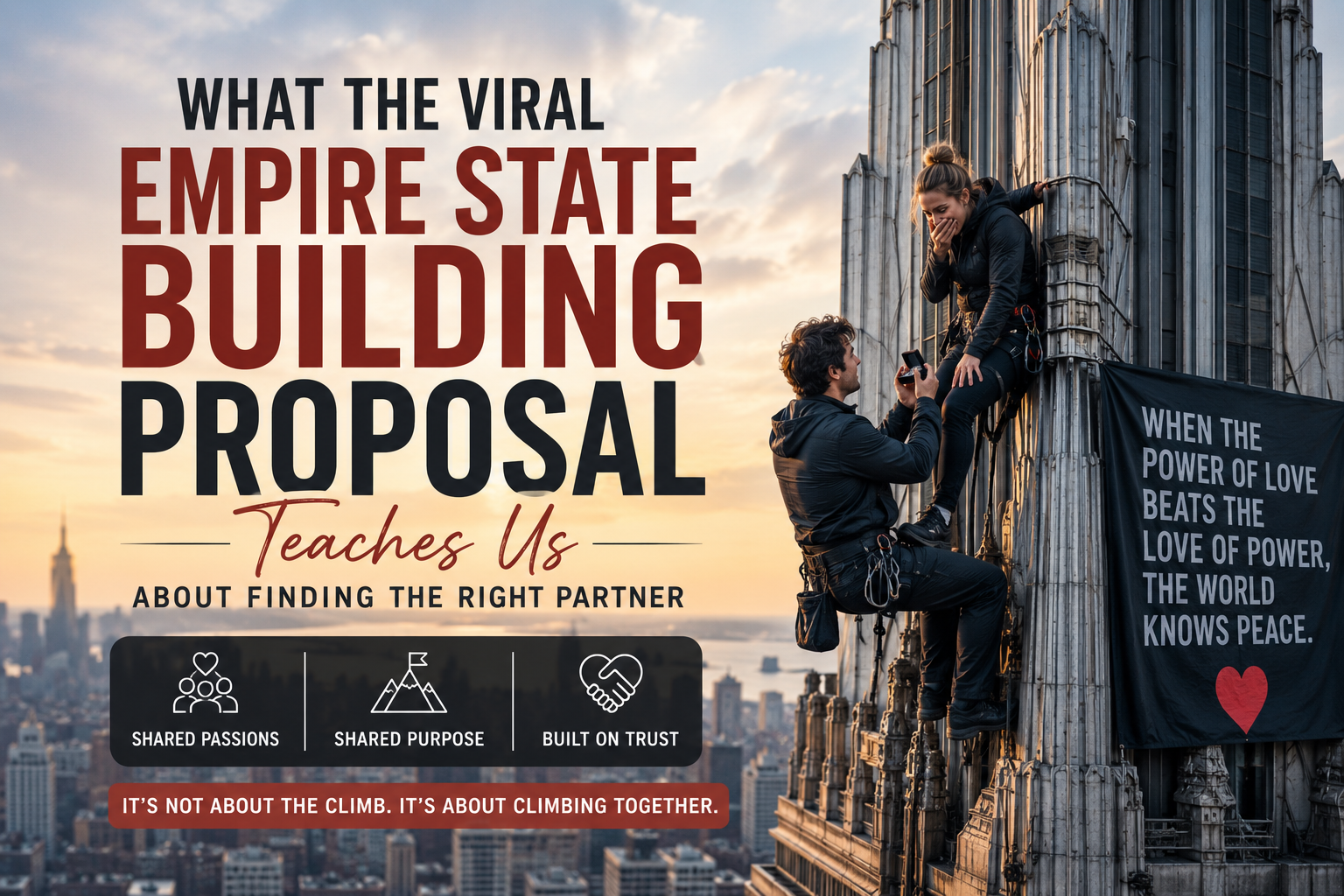What the Viral Empire State Building Proposal Gets Right (and Wrong) About Finding Your Person
