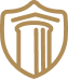 A shield emblem with the letter 'D' in the center, shaped like a crest.