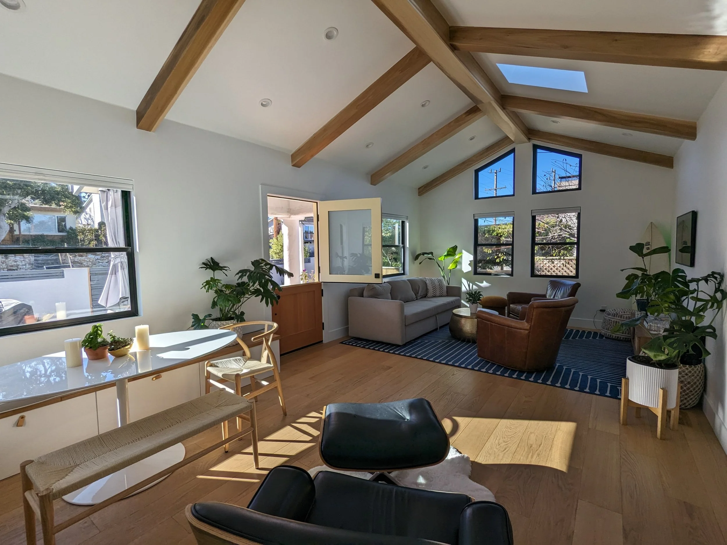 Open and bright with a dutch front door. 