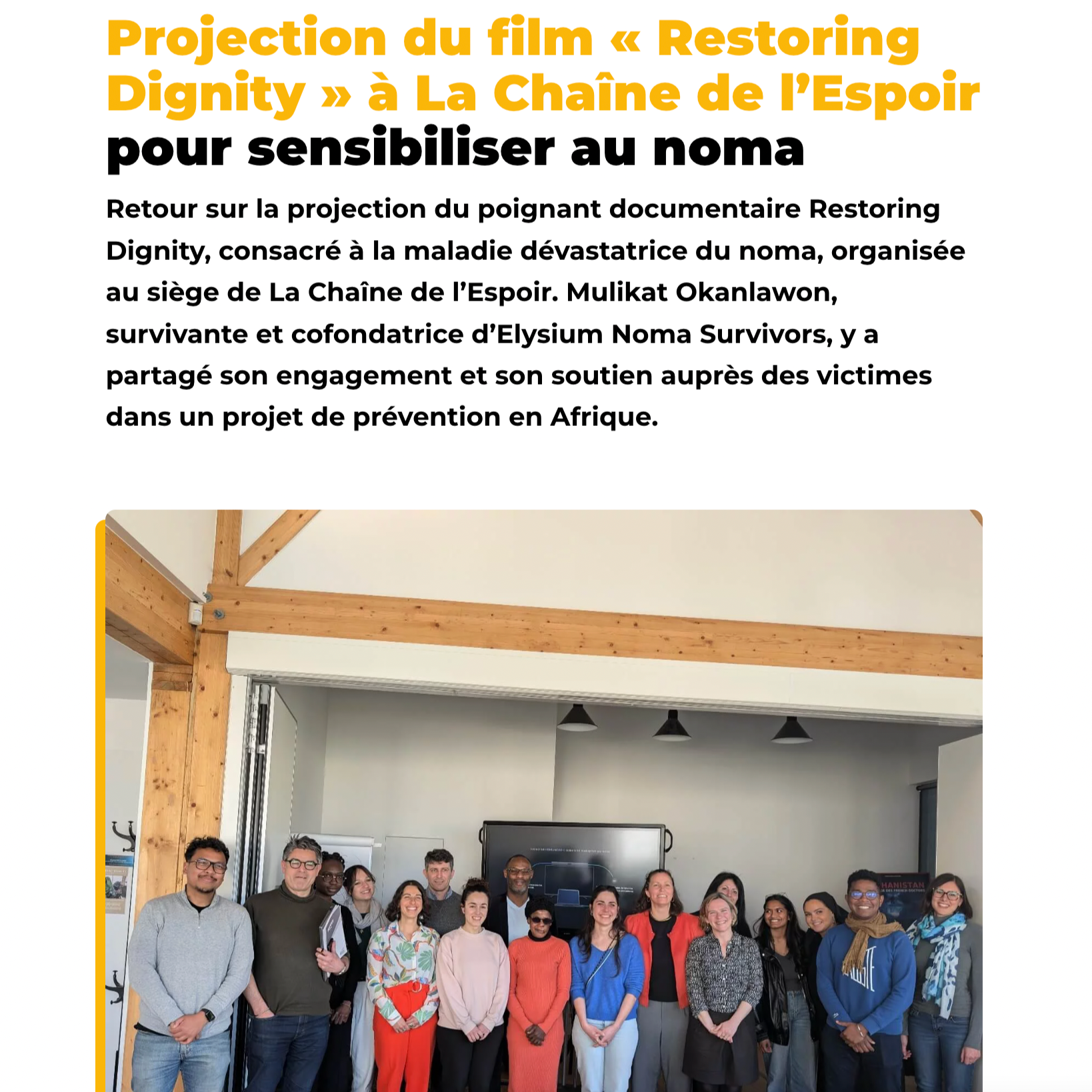 La Chaîne de l'Espoir