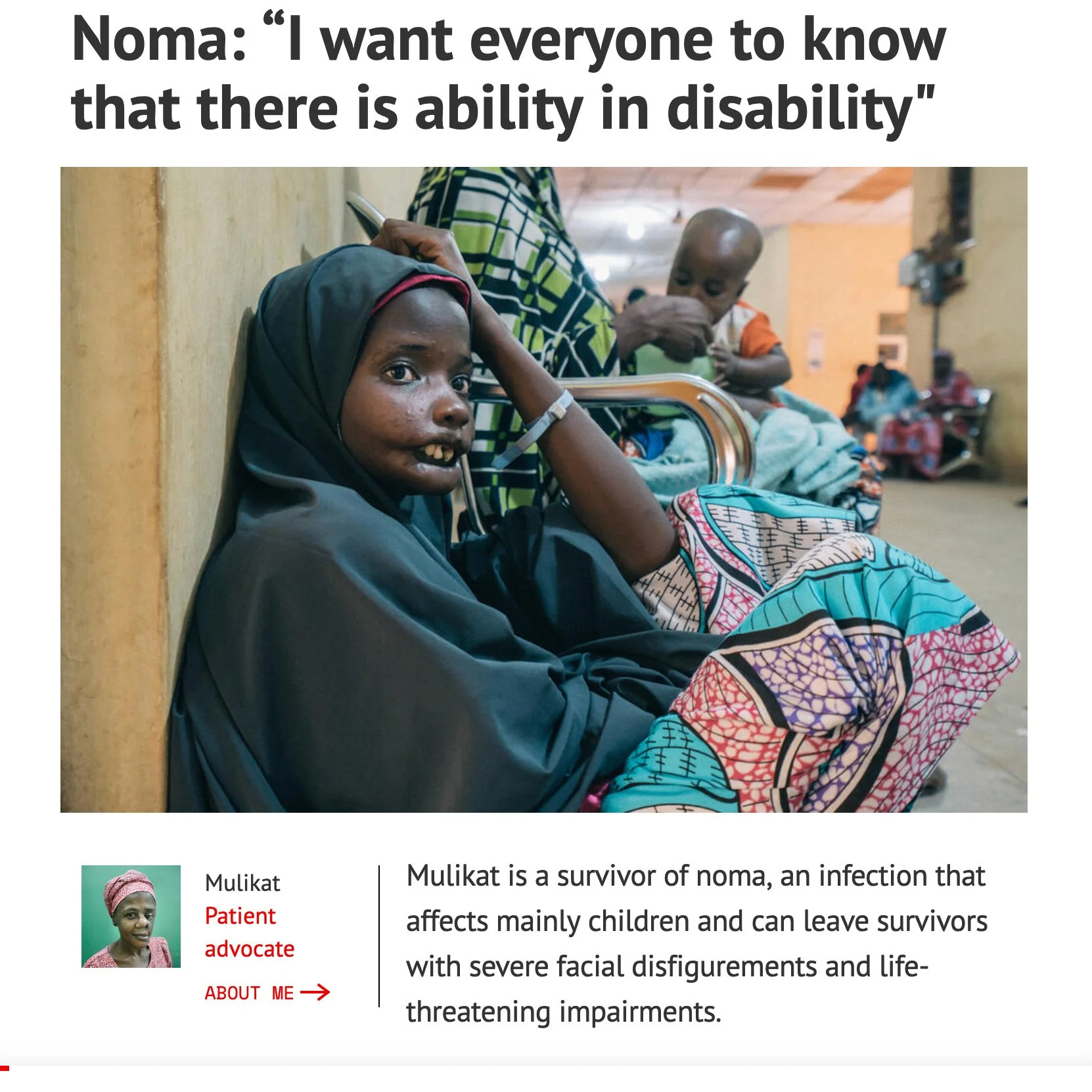 ‘I want everyone to know there is ability in disability’