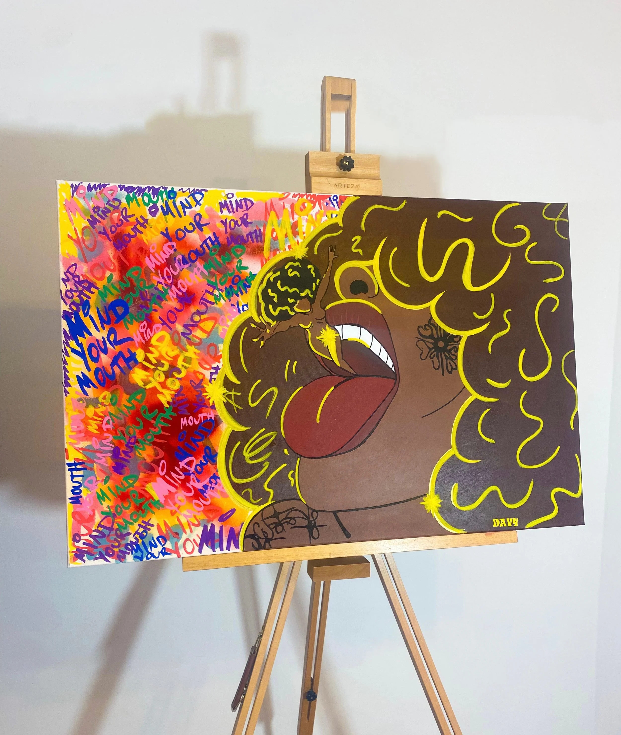 Mind Your Mouth Painting