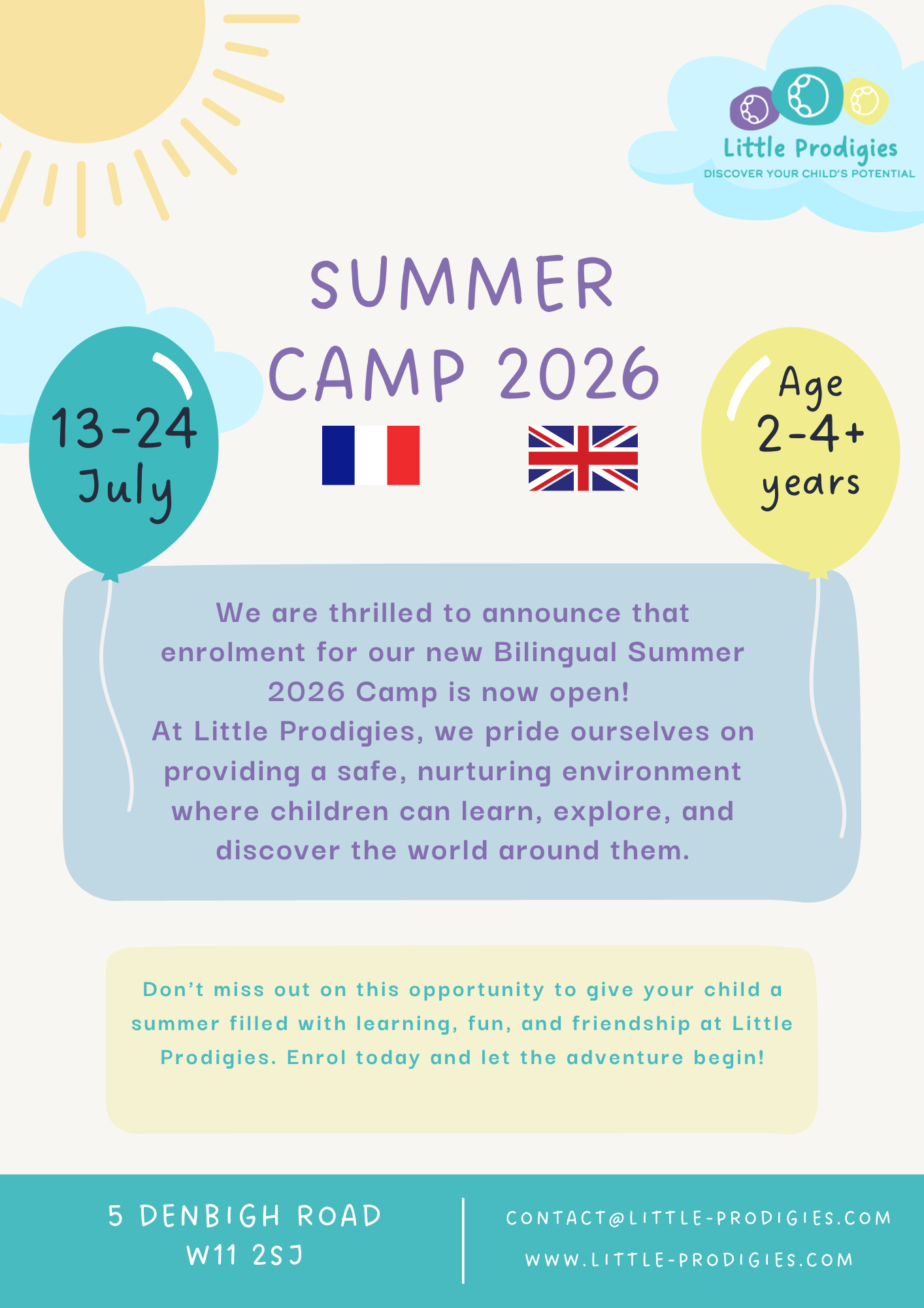 Summer Camp for toddlers