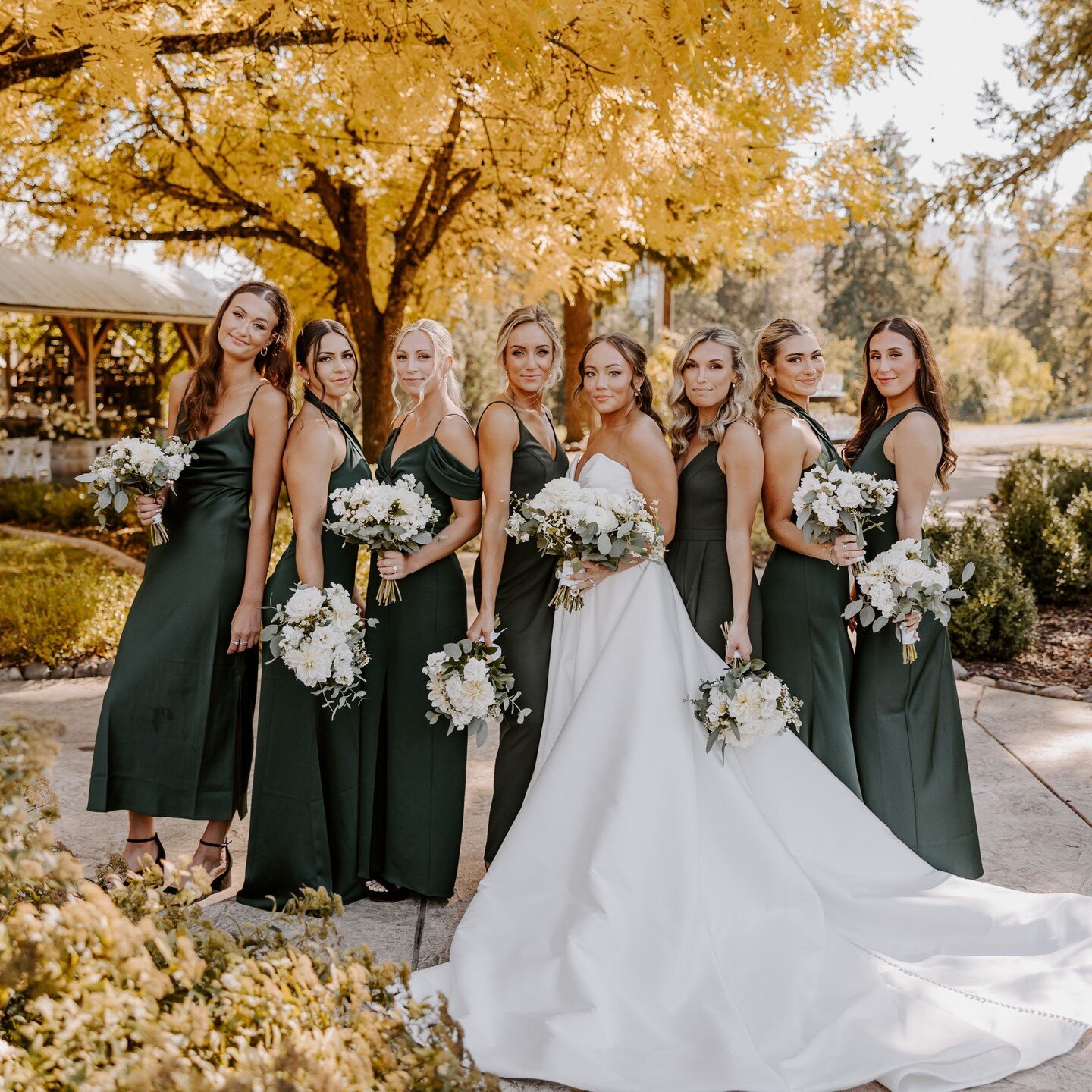 Statement makers for an autumnal celebration: warm hues, falling leaves, a cozy fire, and maybe a hot-as-July wedding party...&hellip; @rachellynn.mn