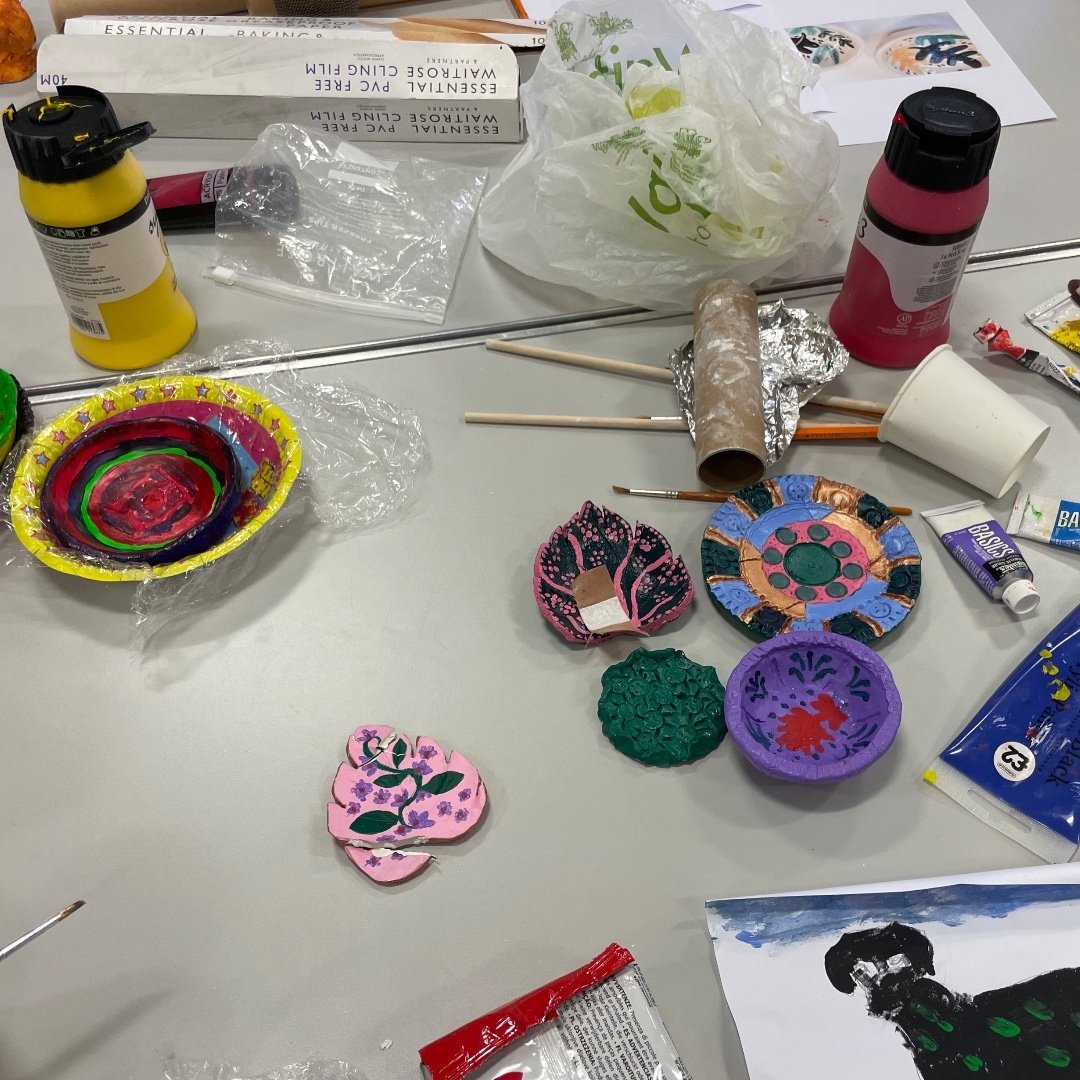 Photos taken at our Arts &amp; Crafts workshop yesterday evening! Everyone got involved in making their own clay pieces. It was a peaceful and inspiring session full of creativity and artistry. 🎨✨

If you would like to join the Arts &amp; Crafts wor