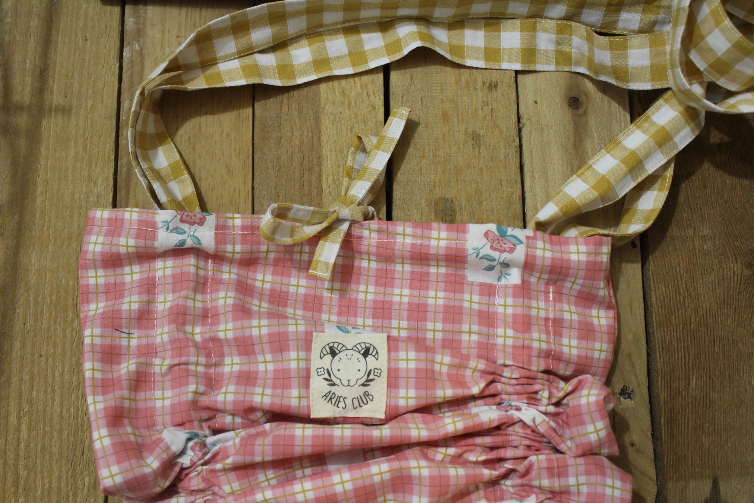 TOTE BAG FROUFROU CARREAU ROSE