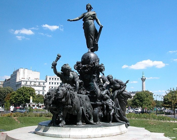 Aimé Jules Dalou (1838-1902) Triomphe de la Rébublique, Place de la Nation