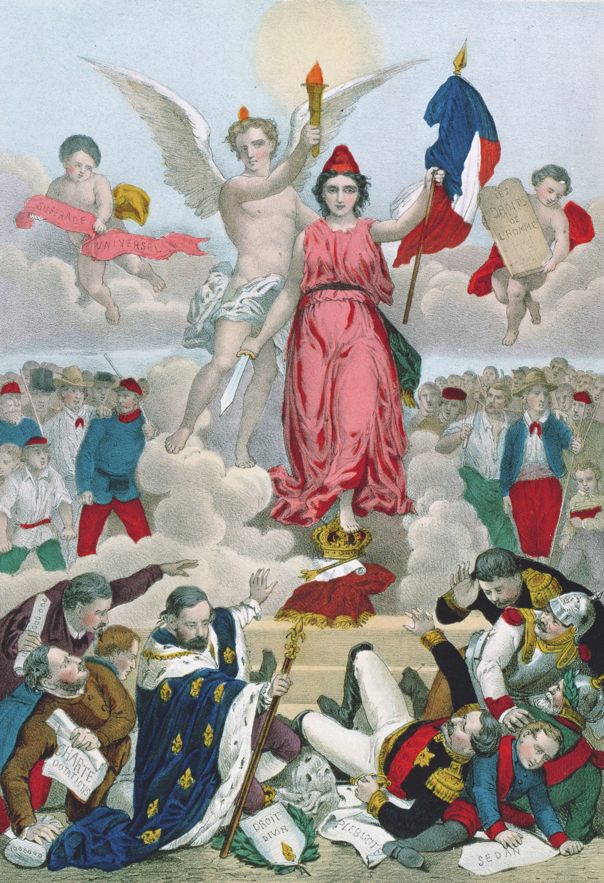 Le triomphe de la République, 1875, affiche