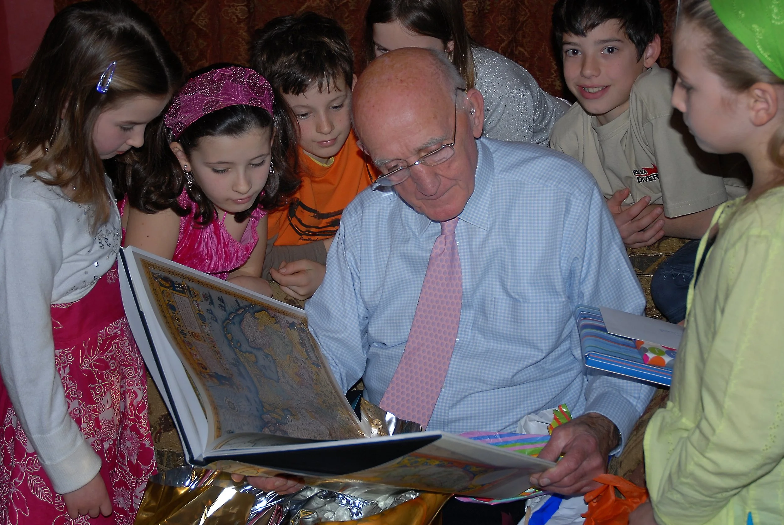 Turner Senior and grandchildren