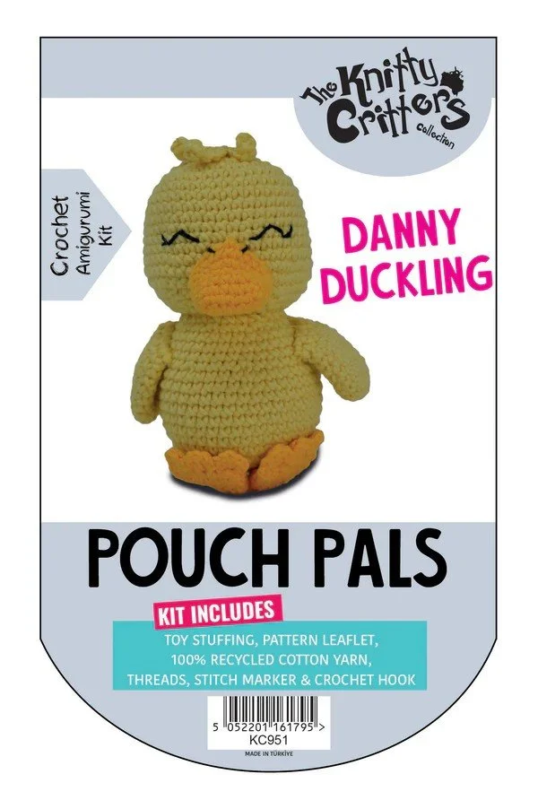 Pouch Pals Danny Duckling Amigurumi crochet kit