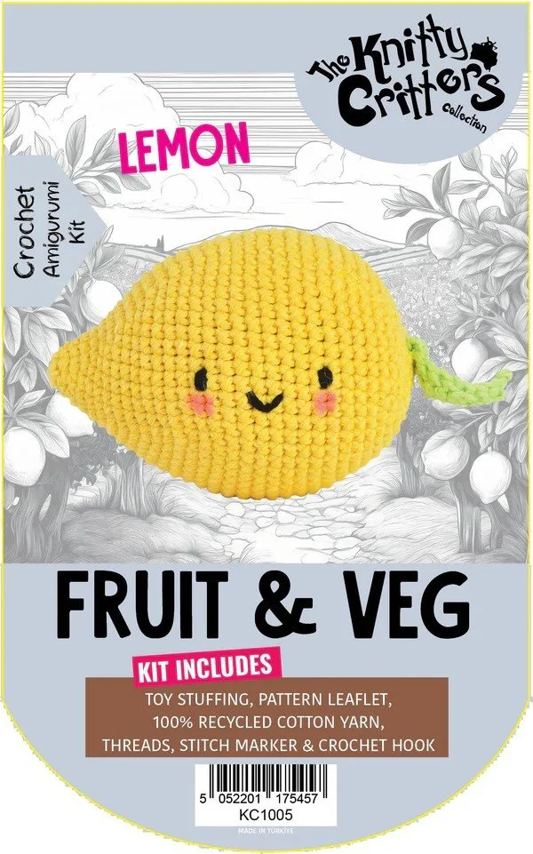 Pouch Pals Lemon Amigurumi crochet kit