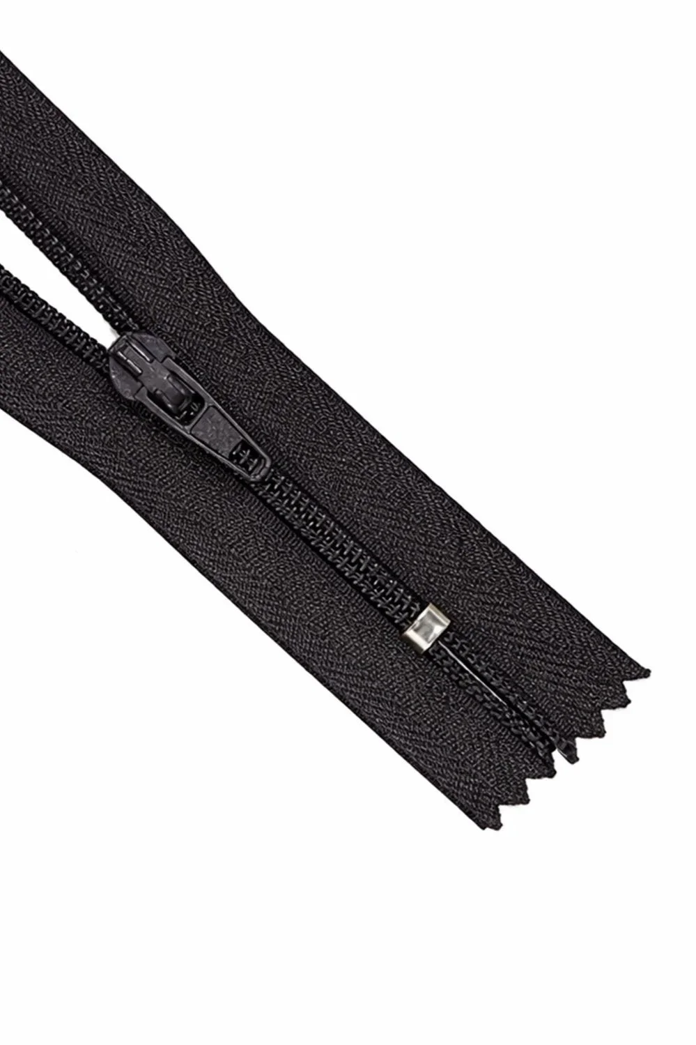 Black Closed End Zip