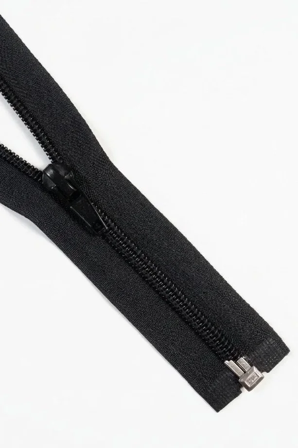 Black Open Ended Zip