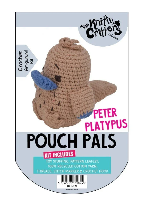 Pouch Pals Peter Platypus Amigurumi crochet kit