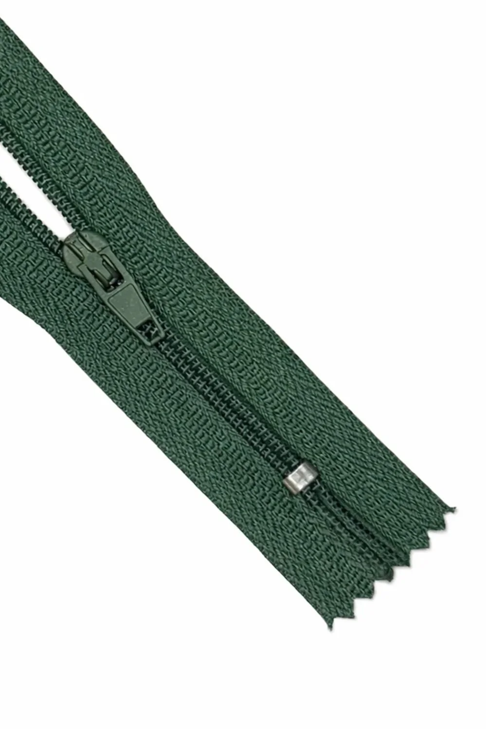 Bottle Green Closed End Zip
