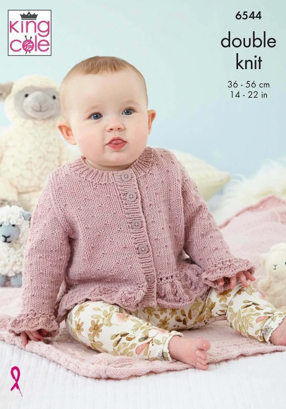 Cardigans, Blanket and Hat in King Cole Little Lamb DK (6544) Leaflet