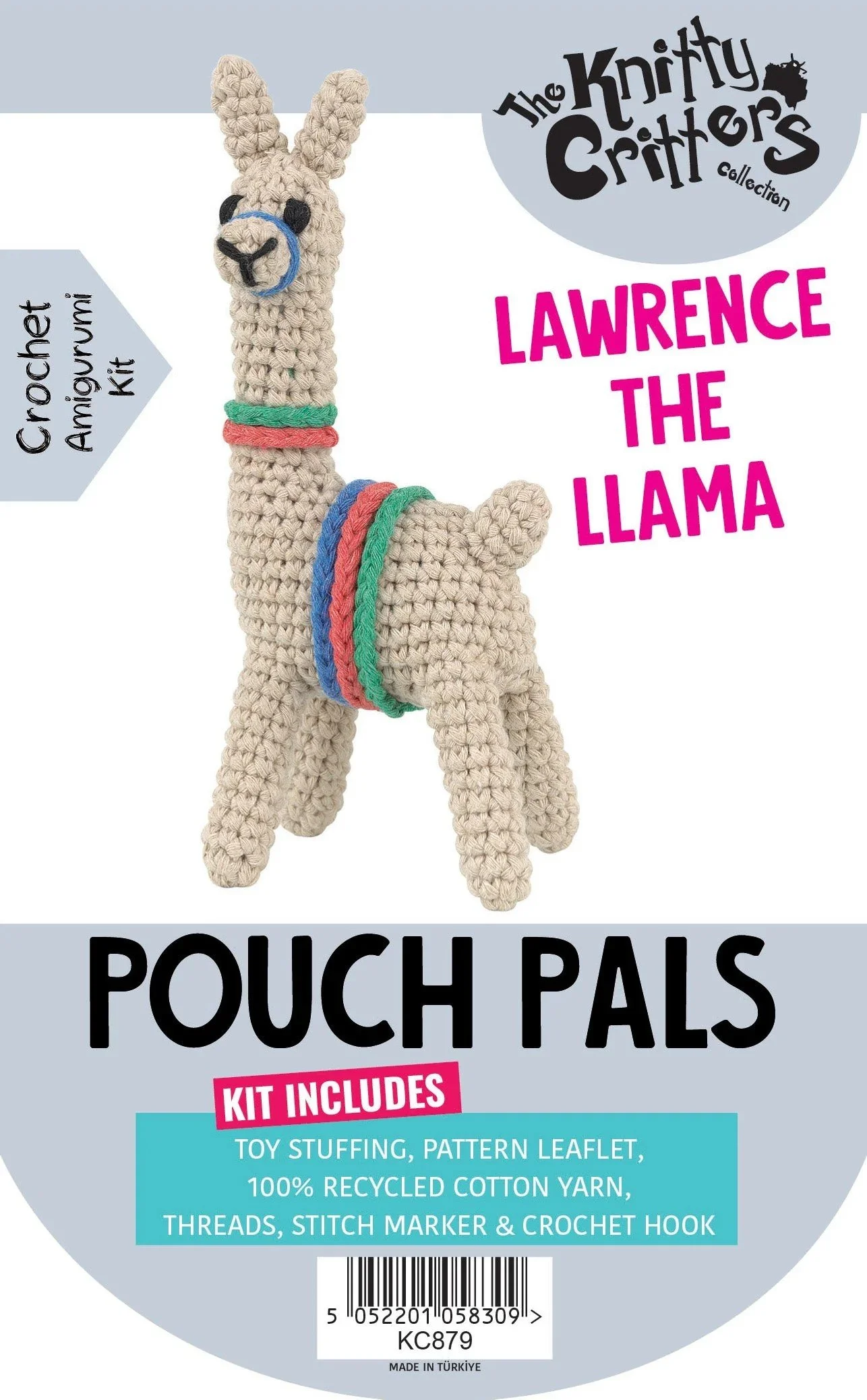 Pouch Pals Lawrence the Llama Amigurumi crochet kit
