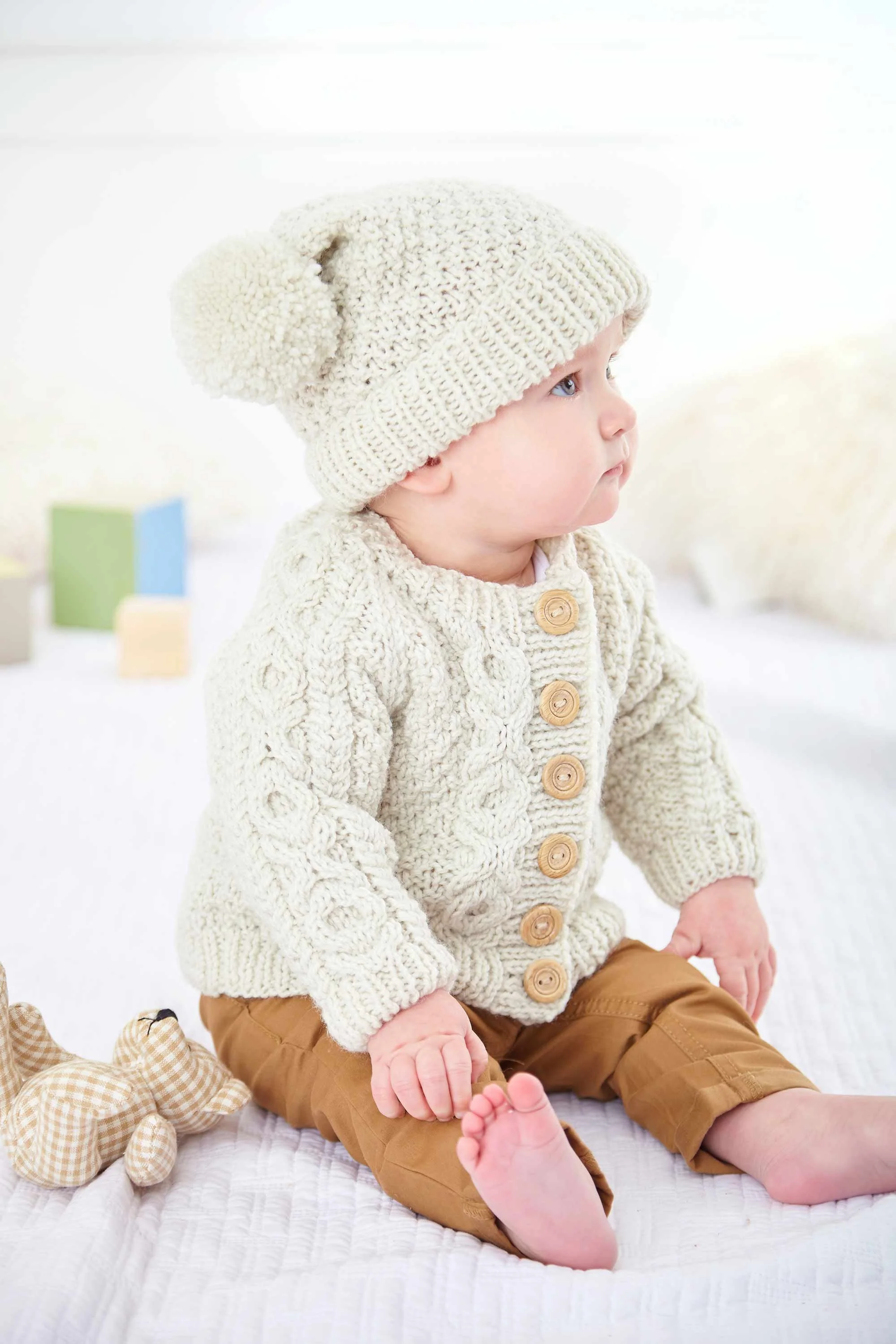 Cardigans and Hat in King Cole Comfort Aran (6015) Leaflet