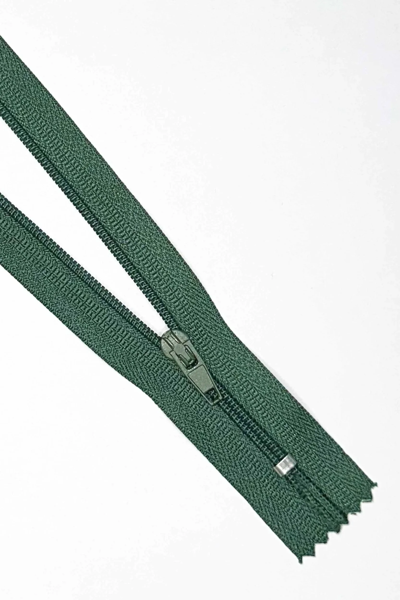 Bottle Green Closed End Zip