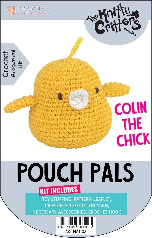 Pouch Pals Colin the Chick crochet kit