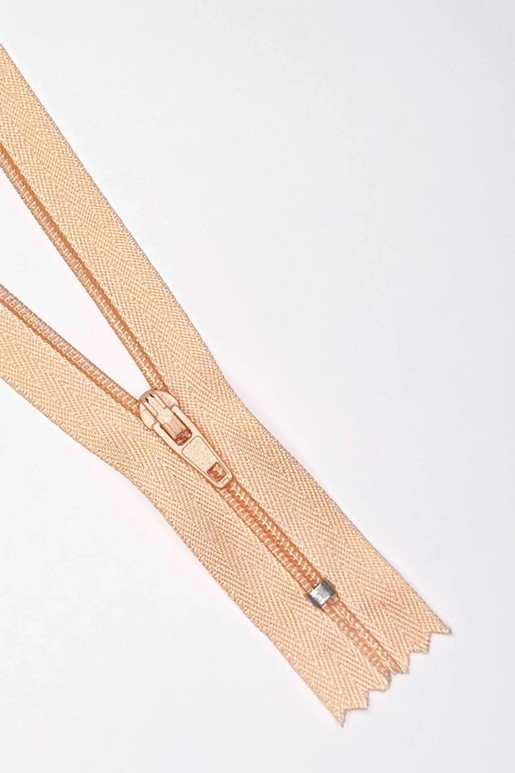 Peach Closed End Zip