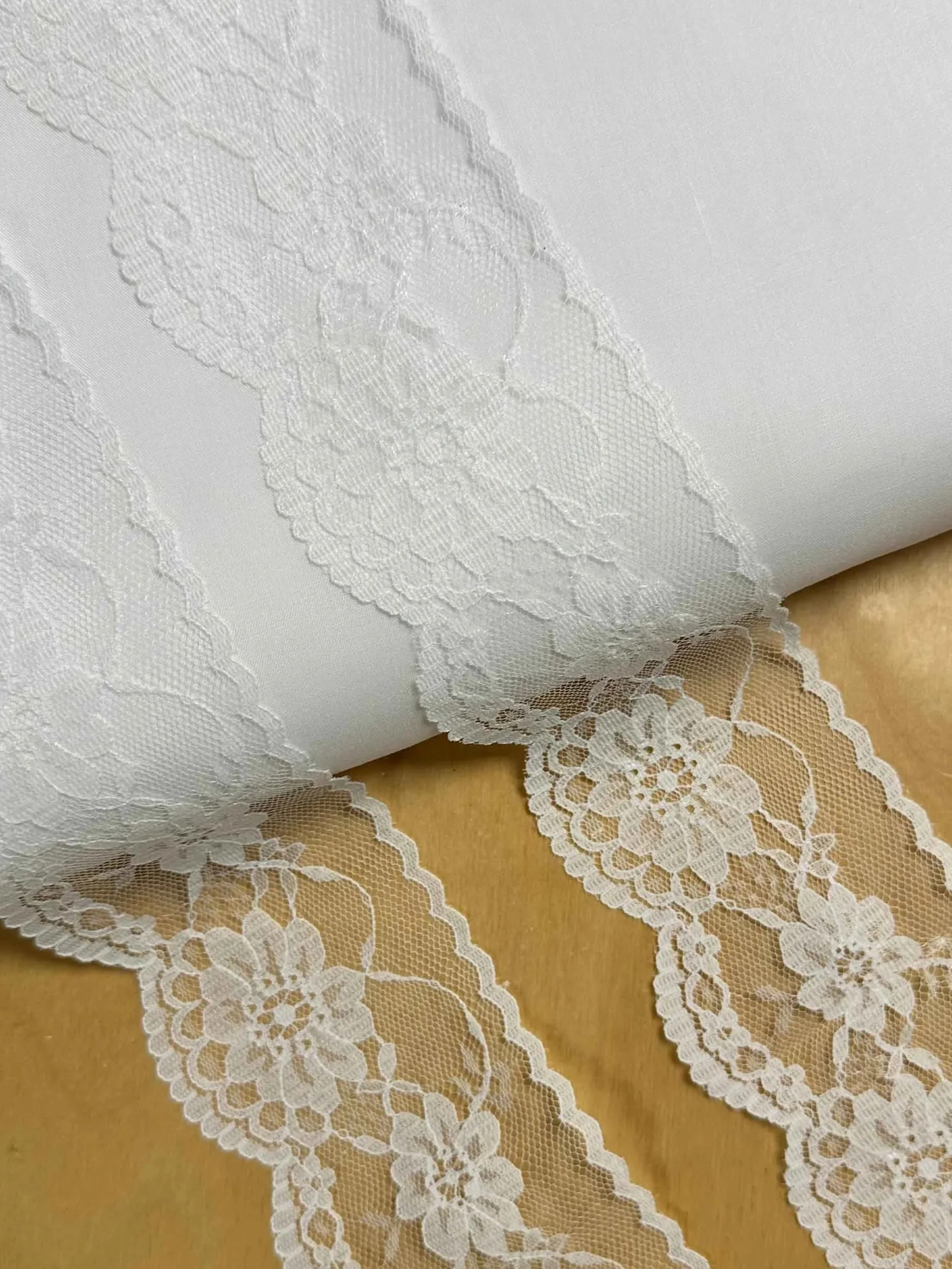 White Lace 6cm Trim