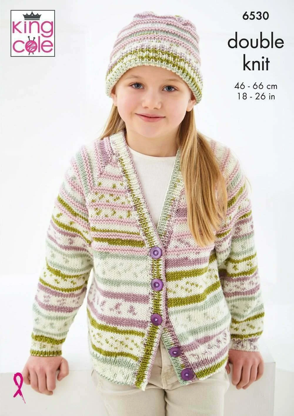 Cardigans and Hat in King Cole Cherish DK and Cherished DK (6530) Leaflet