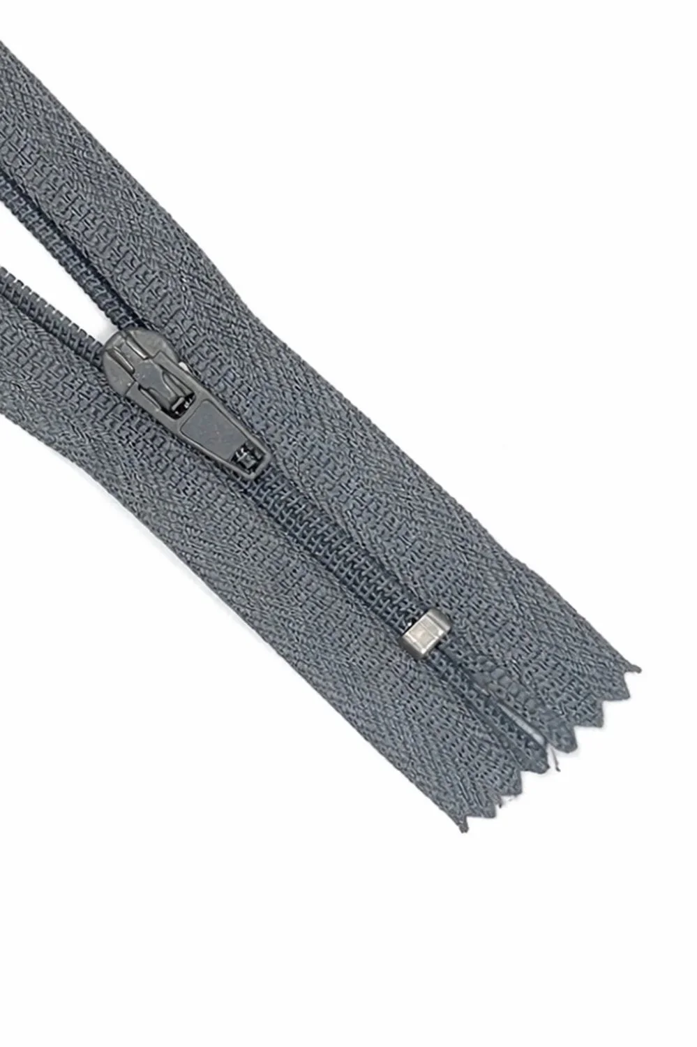 Mid Grey Closed End Zip