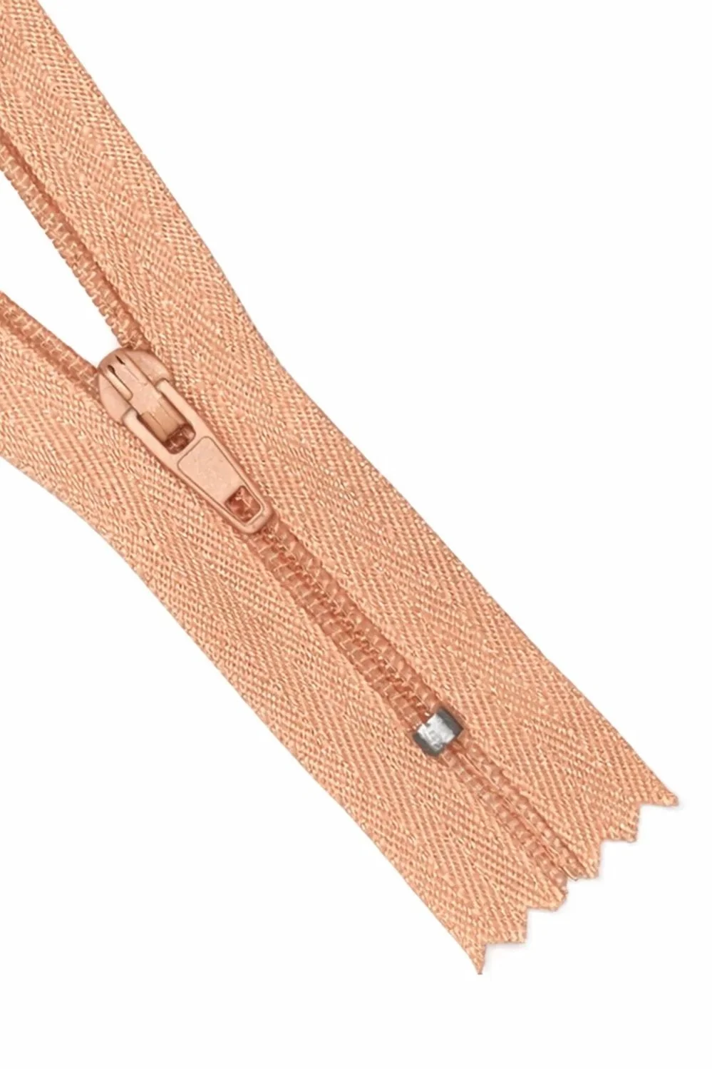 Peach Closed End Zip