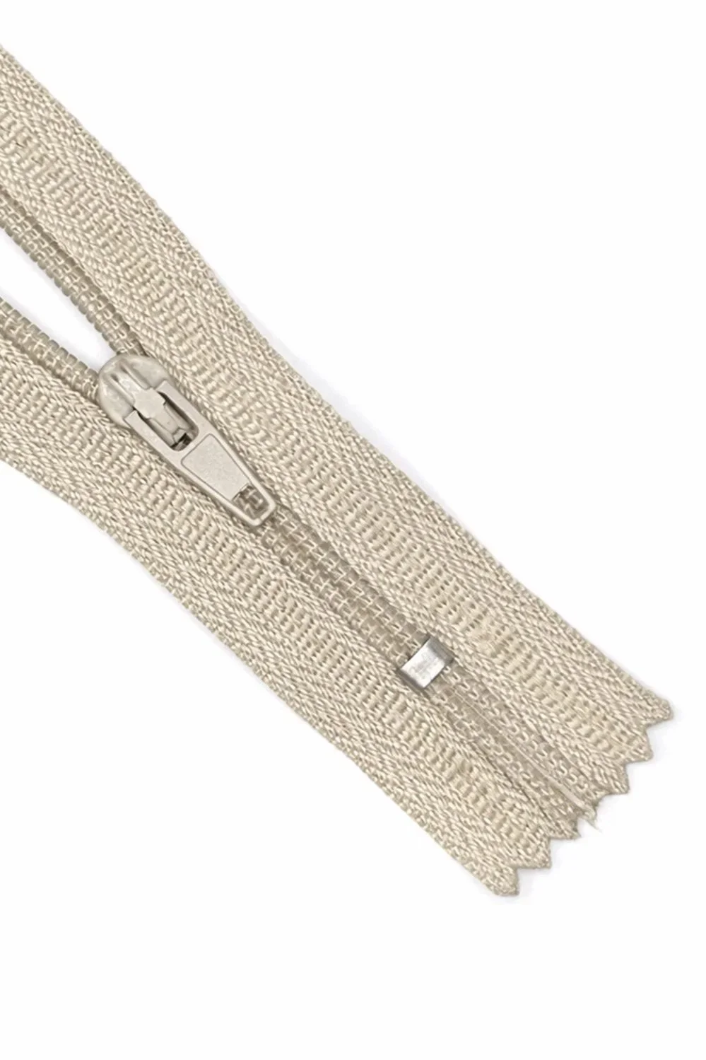 Light Grey Closed End Zip