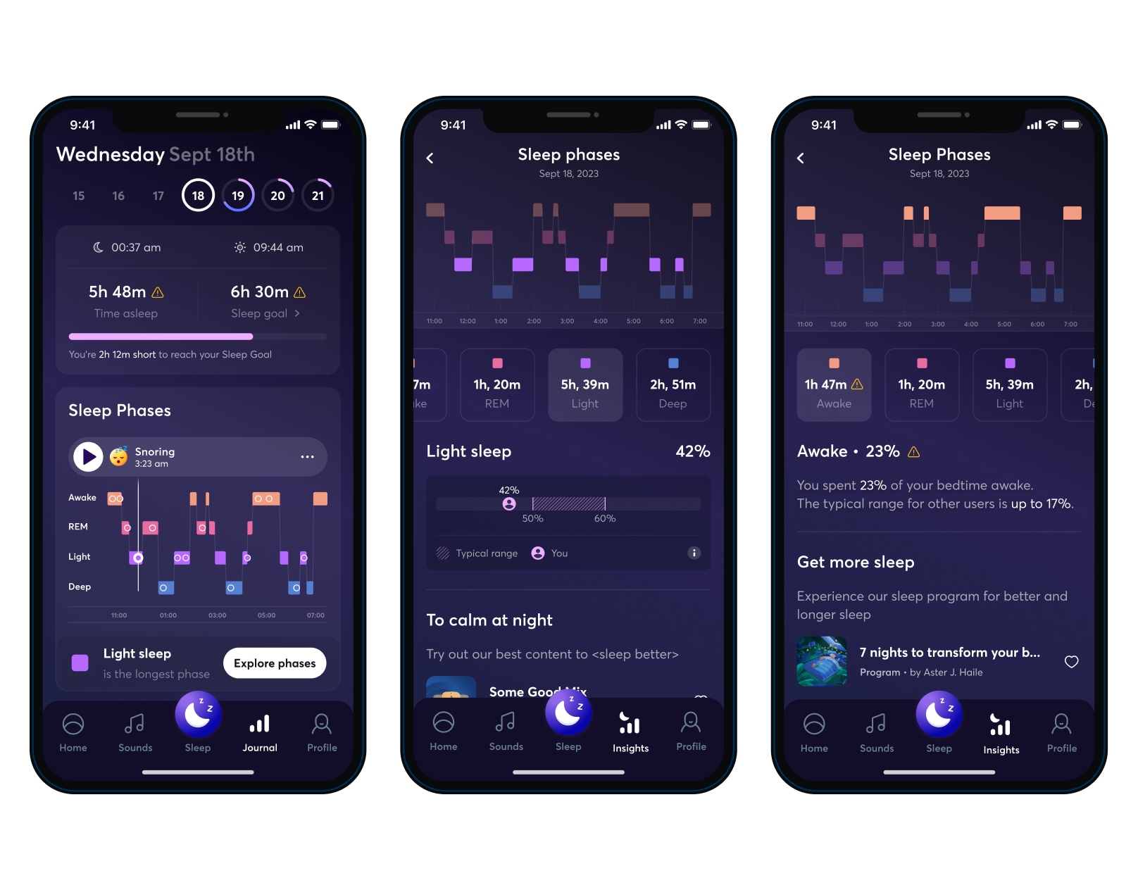 BetterSleep – Sleep Phases Redesign