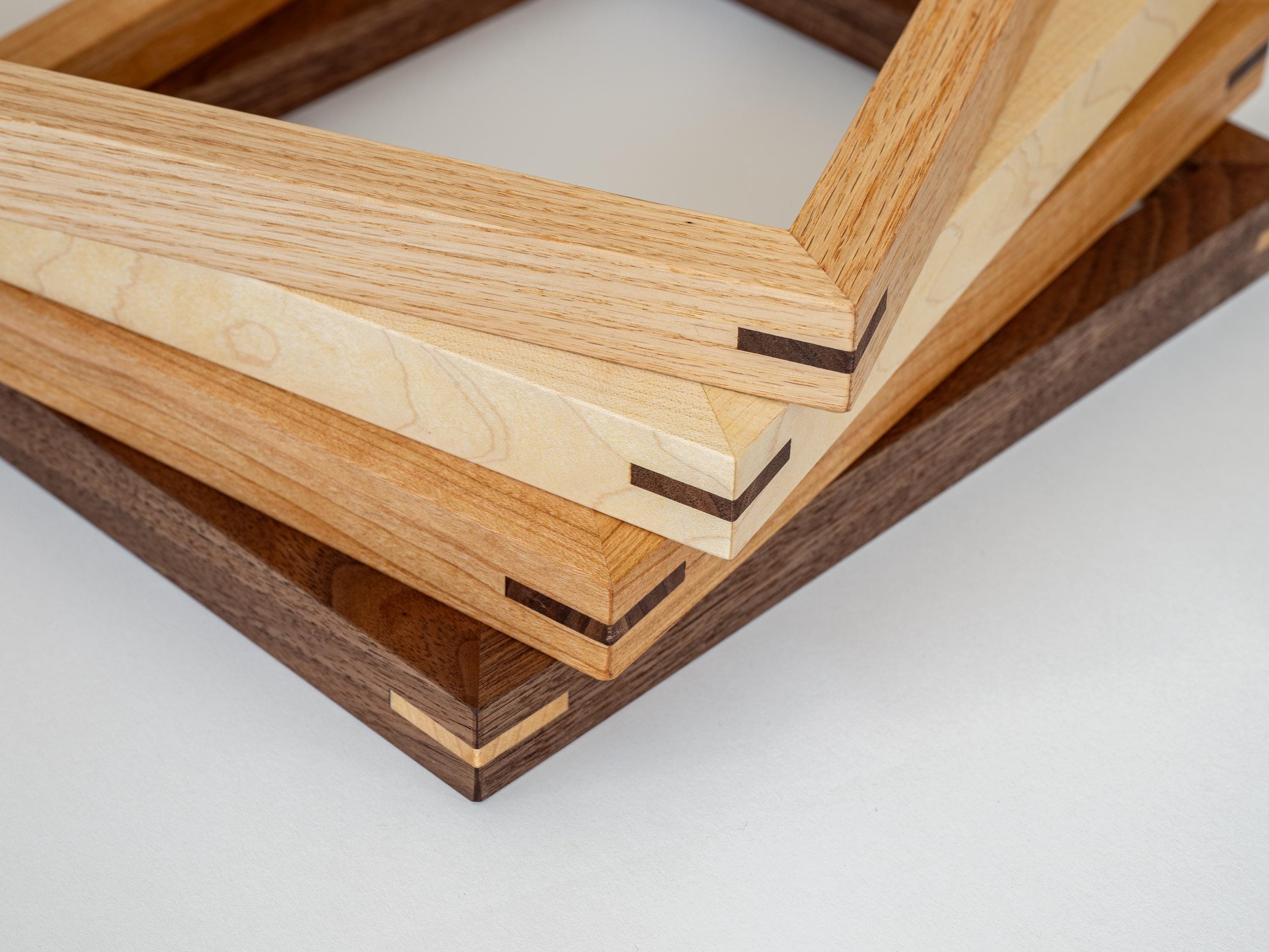 Handmade 'Gallery' Style Custom Picture Frame available in Walnut, Cherry, Oak and Maple