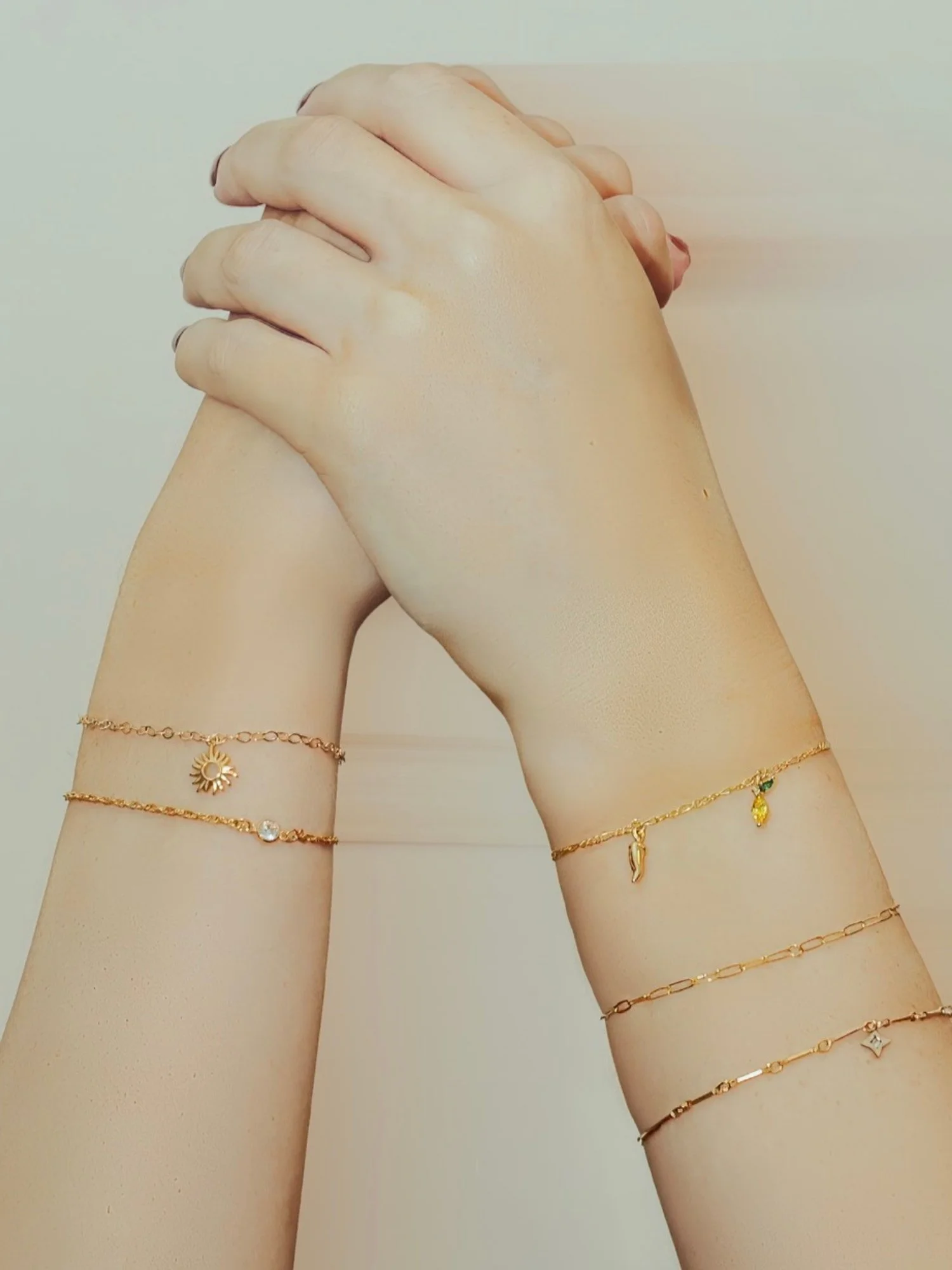 Welded jewellery bracelets and clasp-free permanent jewellery at BLINK Beauty in Renfrew