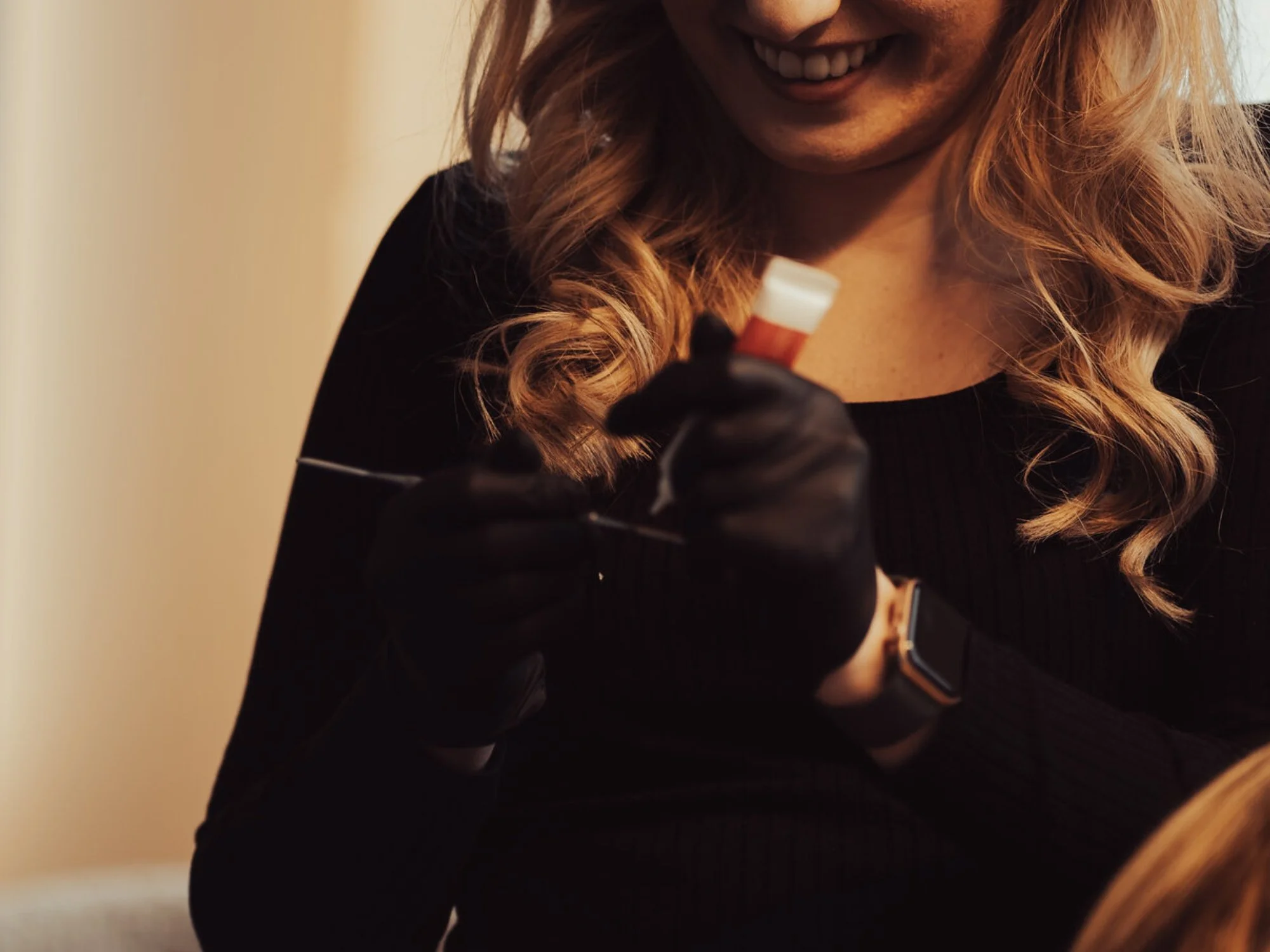 Booking a brow and lash patch test at BLINK Beauty studio in Renfrew