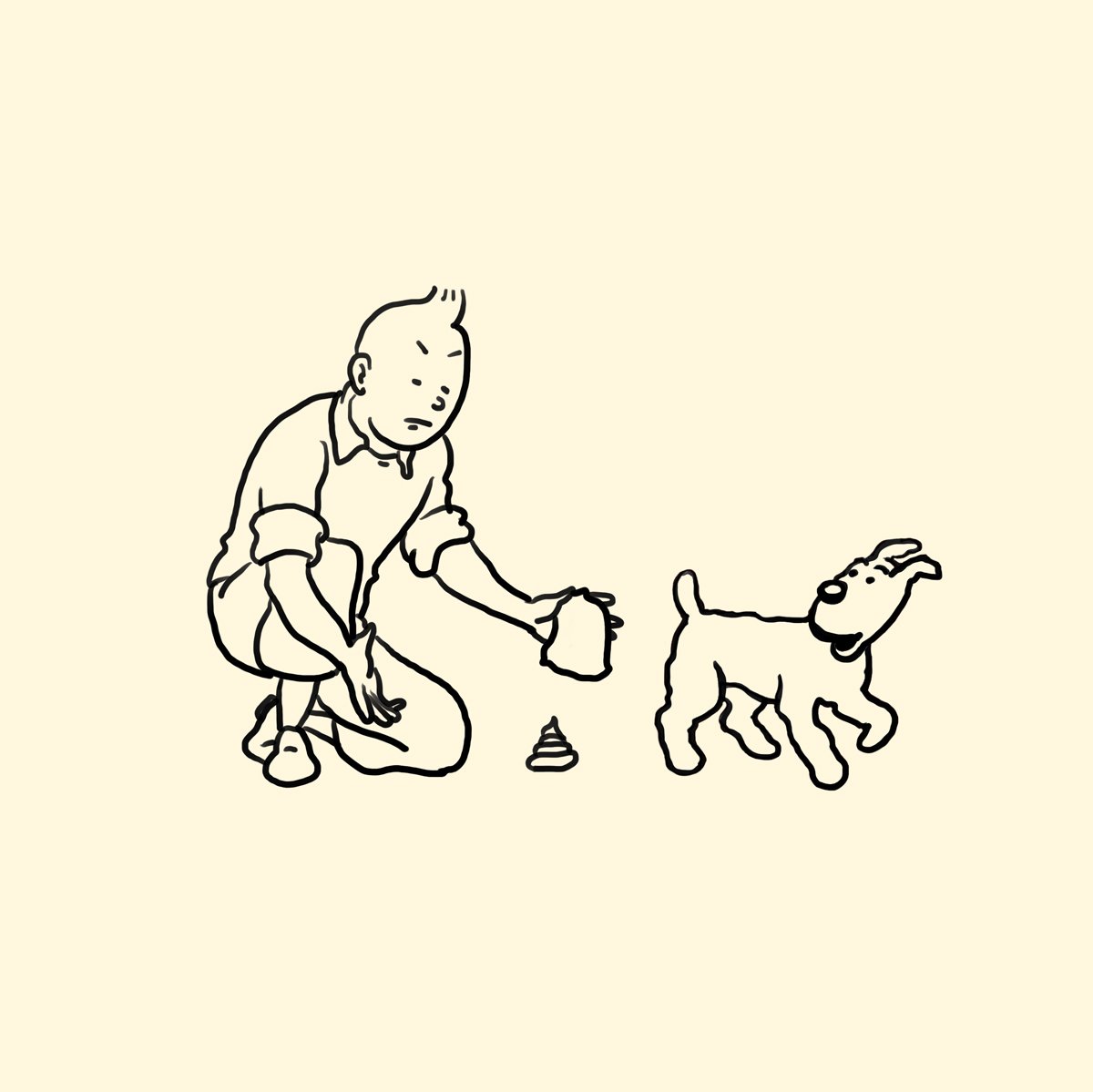 What Hergé didn't draw.