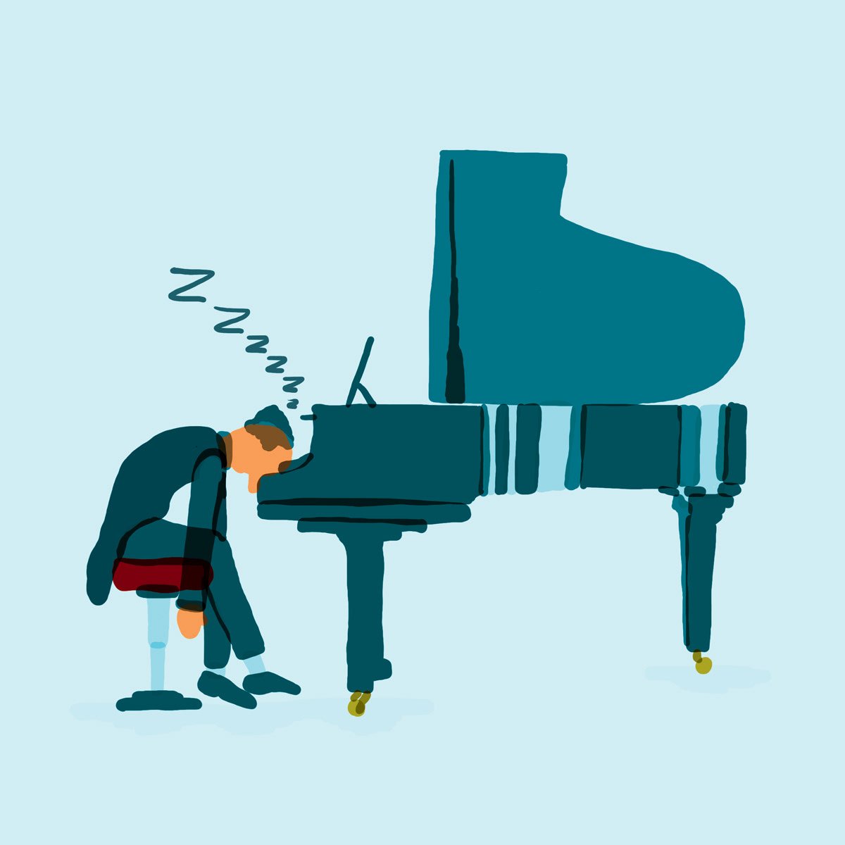 Composing a lullaby must be tough.