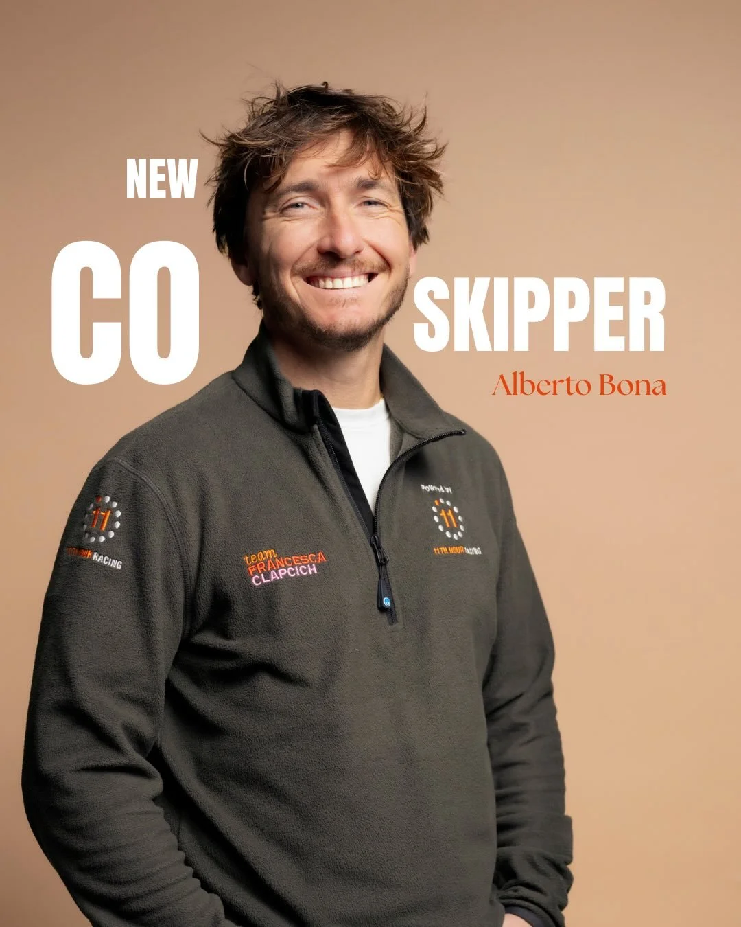 Benvenuto, Alberto! 🇮🇹🤝 
Thrilled to welcome @albi.bona to the team as Co-Skipper and Sailing Performance Manager. 
A great addition to the Team Francesca Clapcich Powered by @11thhourracing 2026 season ⛵️

🎥 Eloi Stichelbaut - @pola.ryse / @11th