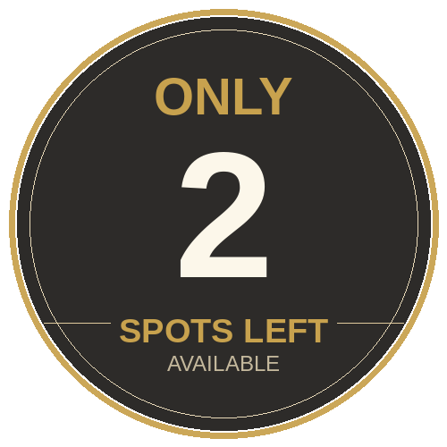 only 2 spots left bagde