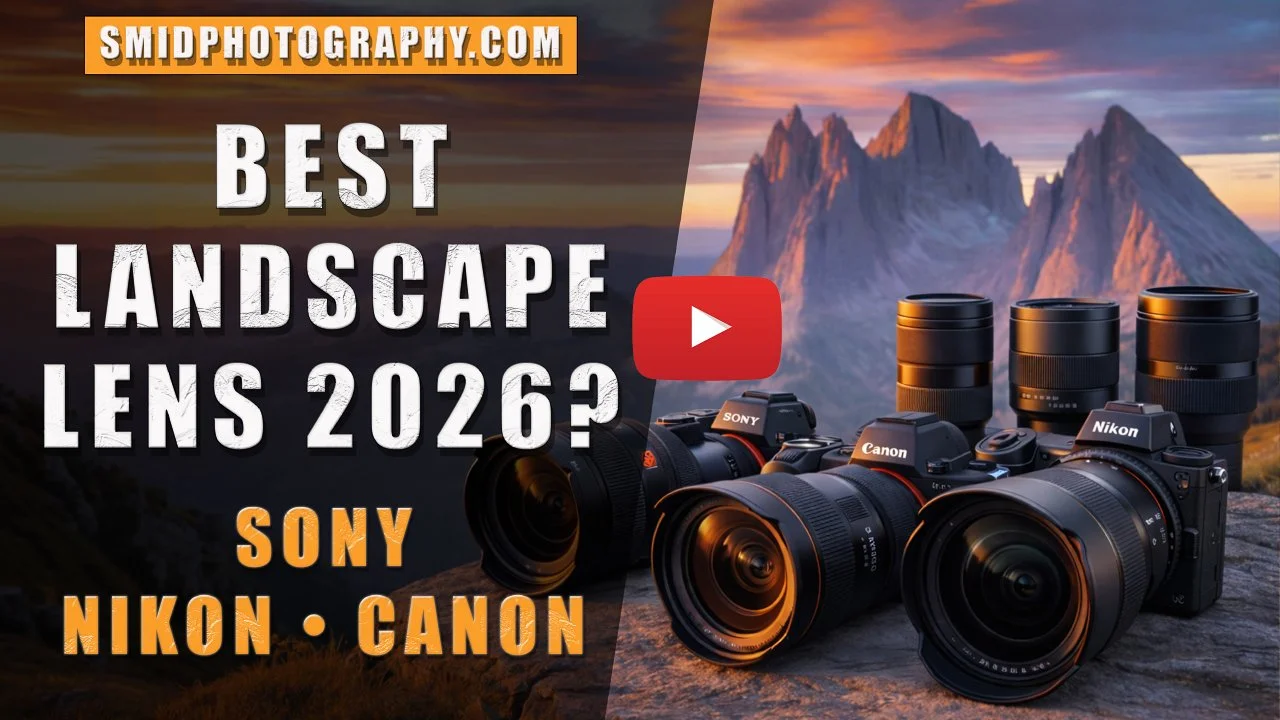 Jan Smid Master QEP field-testing wide-angle lenses for Sony, Nikon, and Canon. Professional landscape photography gear review 2026.