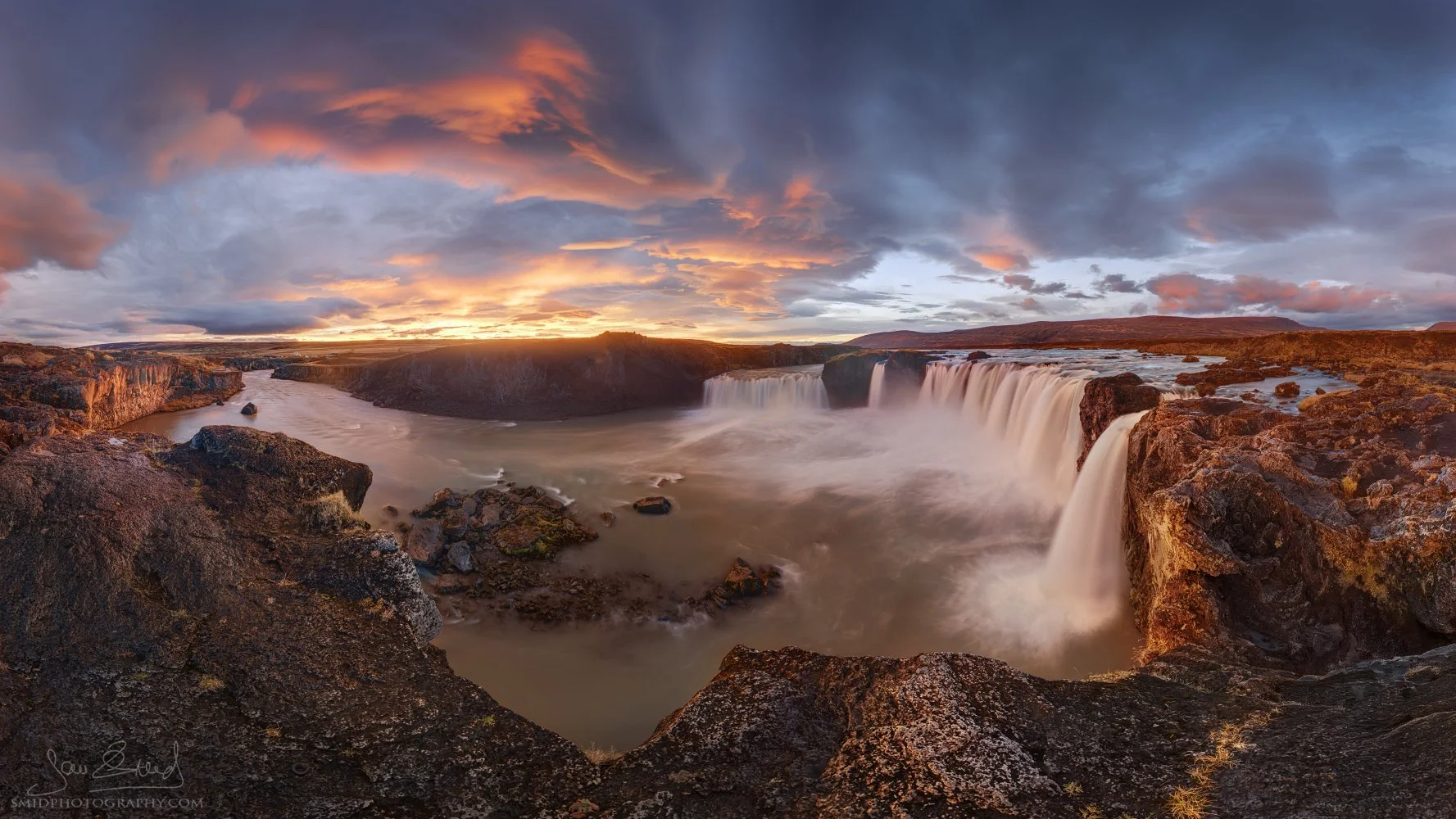 Godafoss Under a Waking Sky.jpg