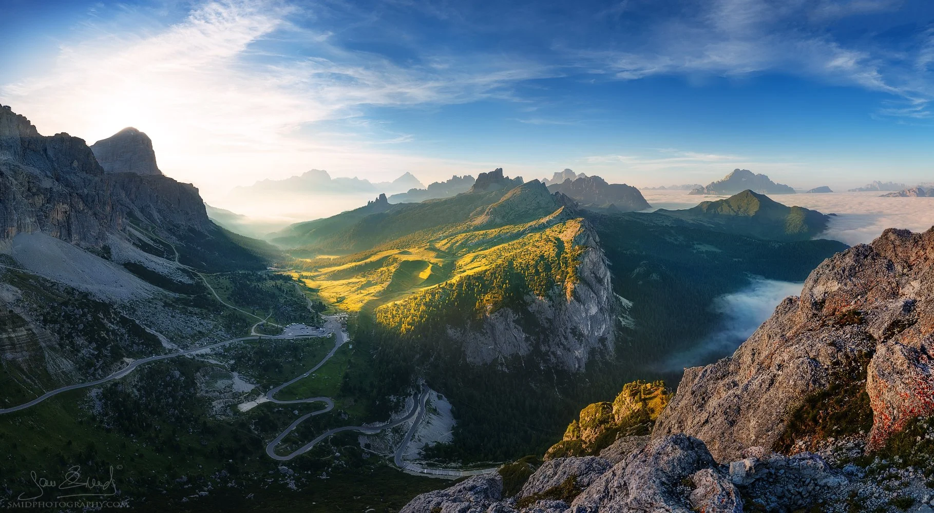 Summer sunrise with a sea of clouds in the Dolomites titled "Summer Dream II" by Jan Smid, Master QEP.